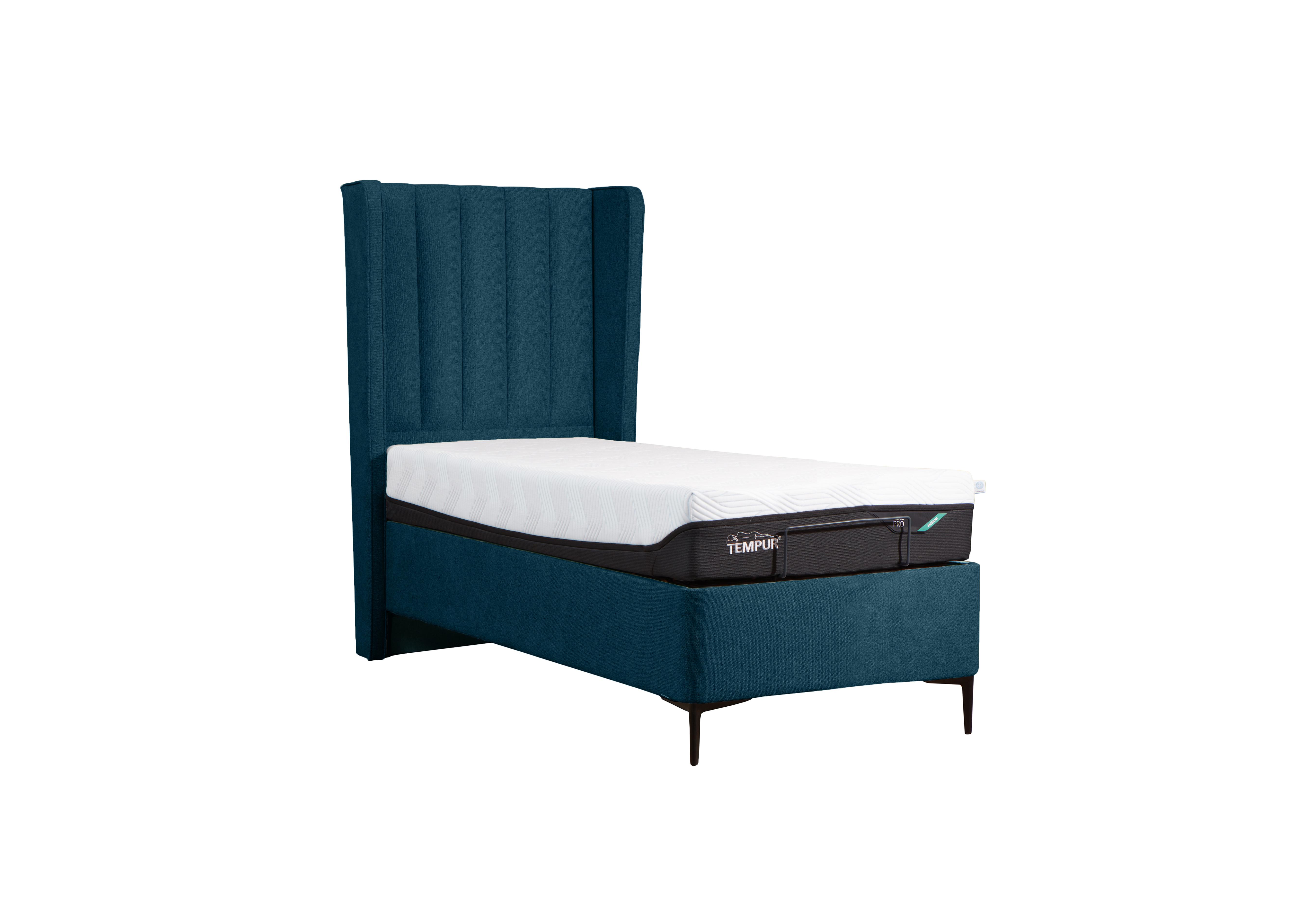 Suffolk Disc Adjustable Slim Divan Base in Velvet Aqua on Furniture Village