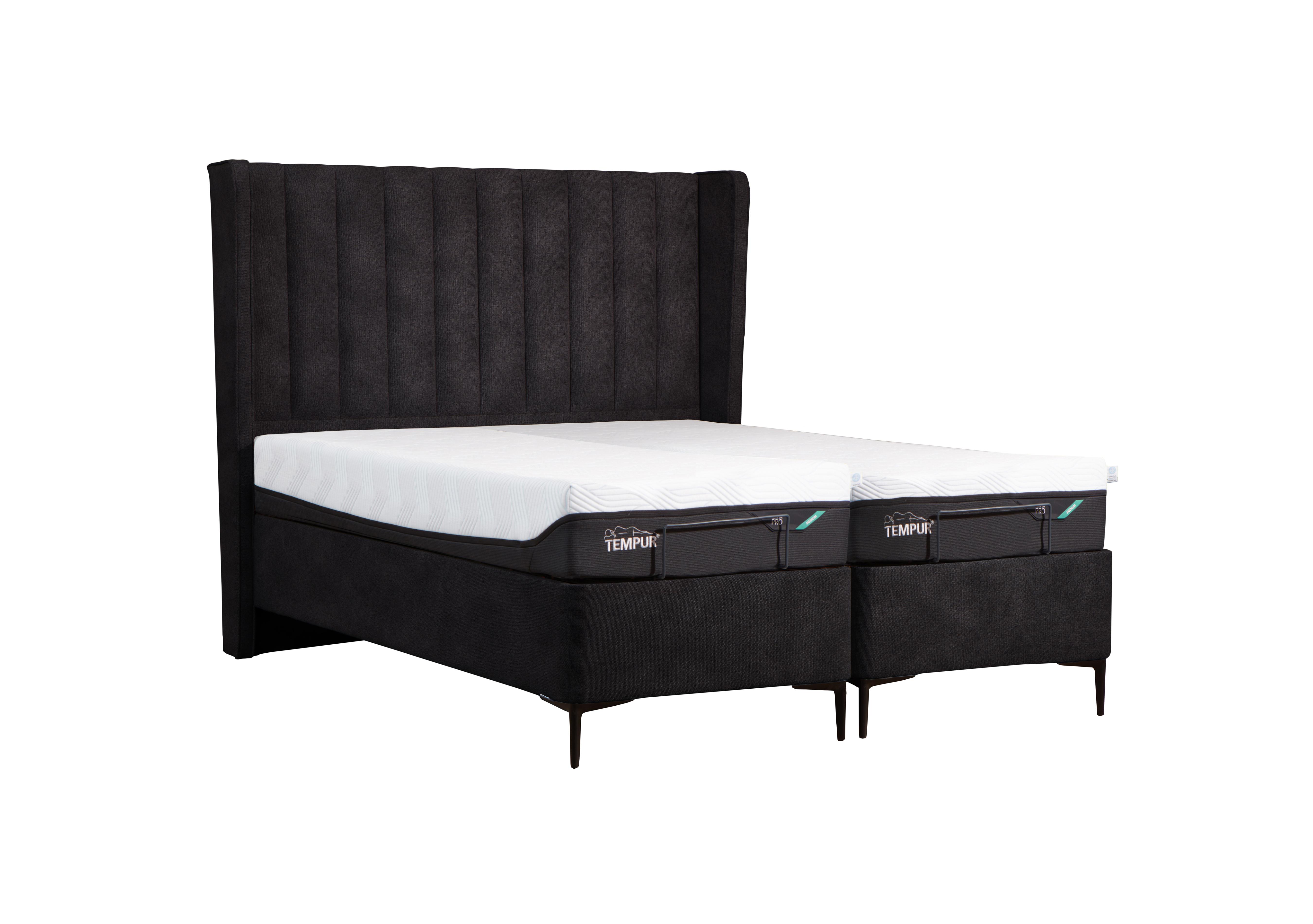 Suffolk Disc Adjustable Slim Divan Base in Velvet Coal on Furniture Village