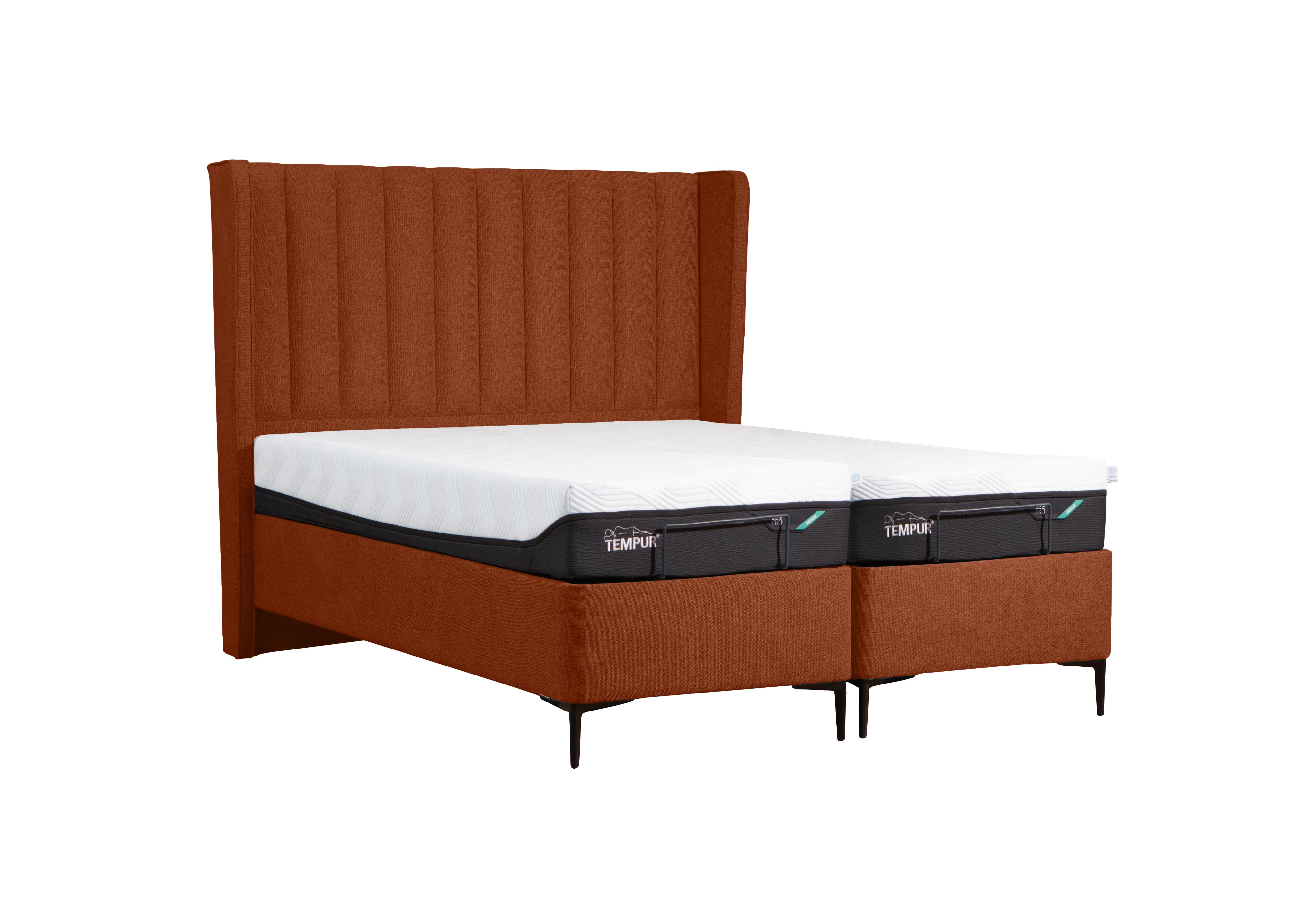 Suffolk Disc Adjustable Slim Divan Base in Velvet Turmeric on Furniture Village