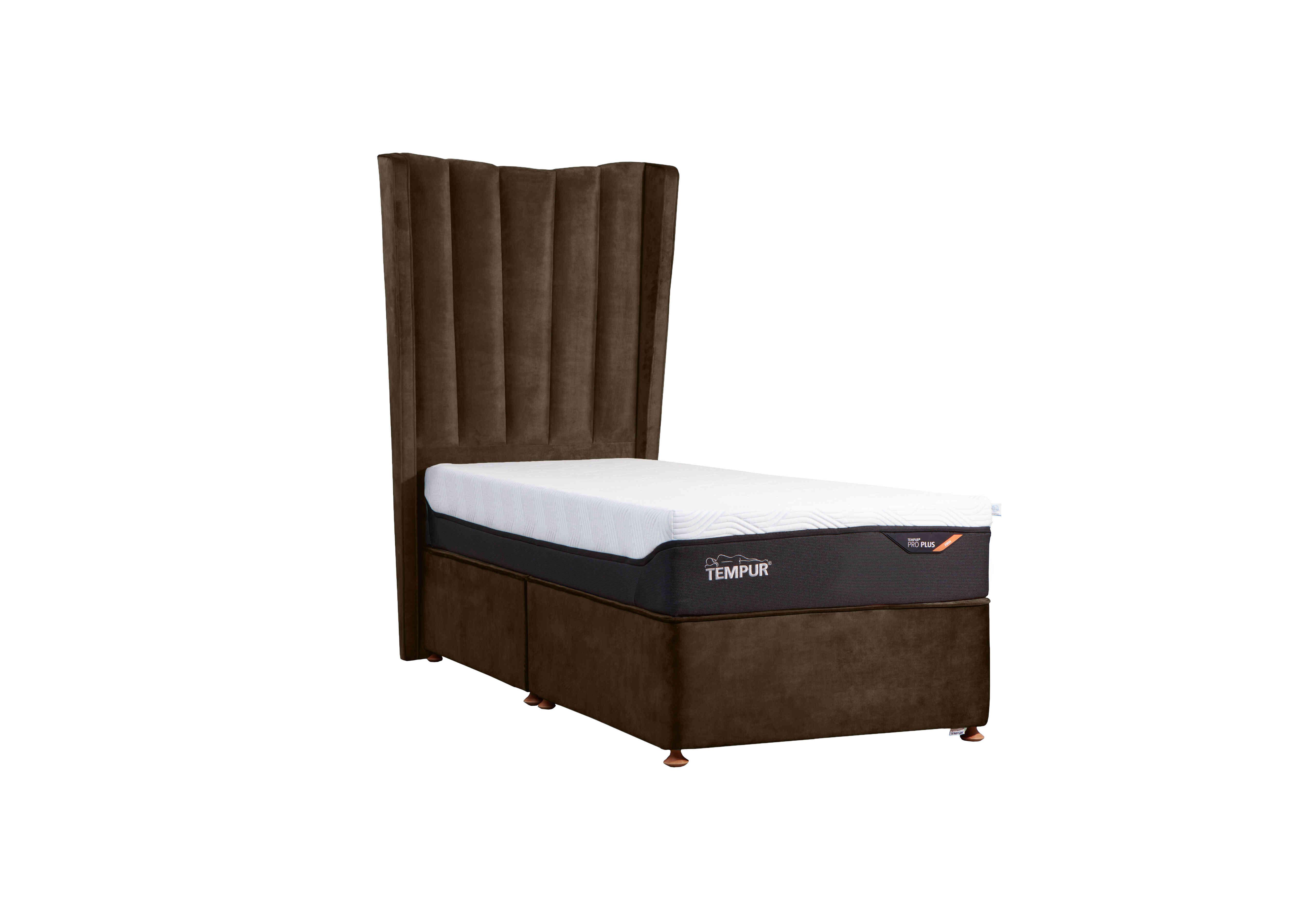 Suffolk Platform Divan Base in Velvet Olive on Furniture Village