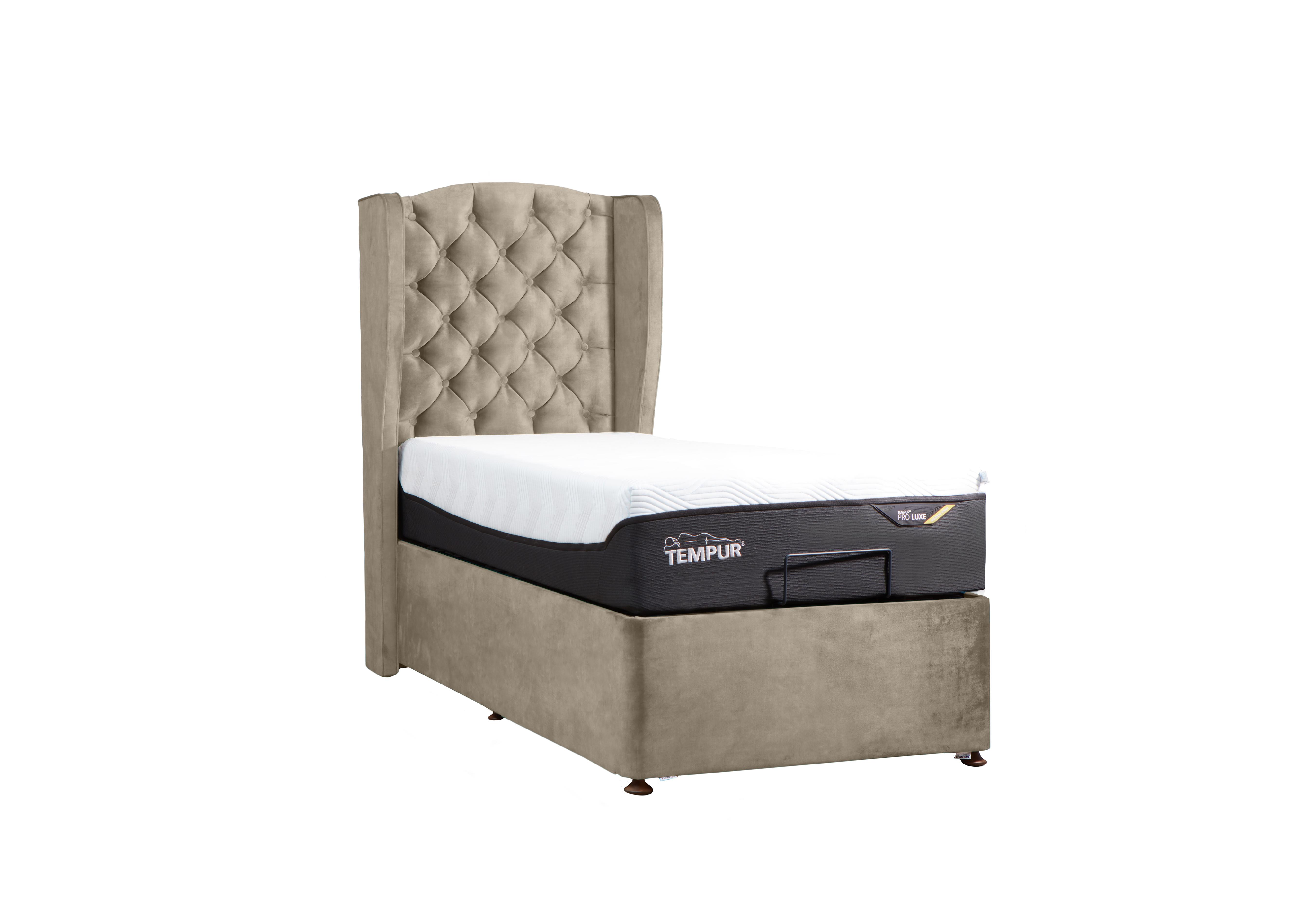 Suffolk Adjustable Disc Divan Base in Velvet Stone on Furniture Village