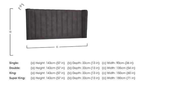Suffolk Wickham Floor Standing Headboard in  on Furniture Village