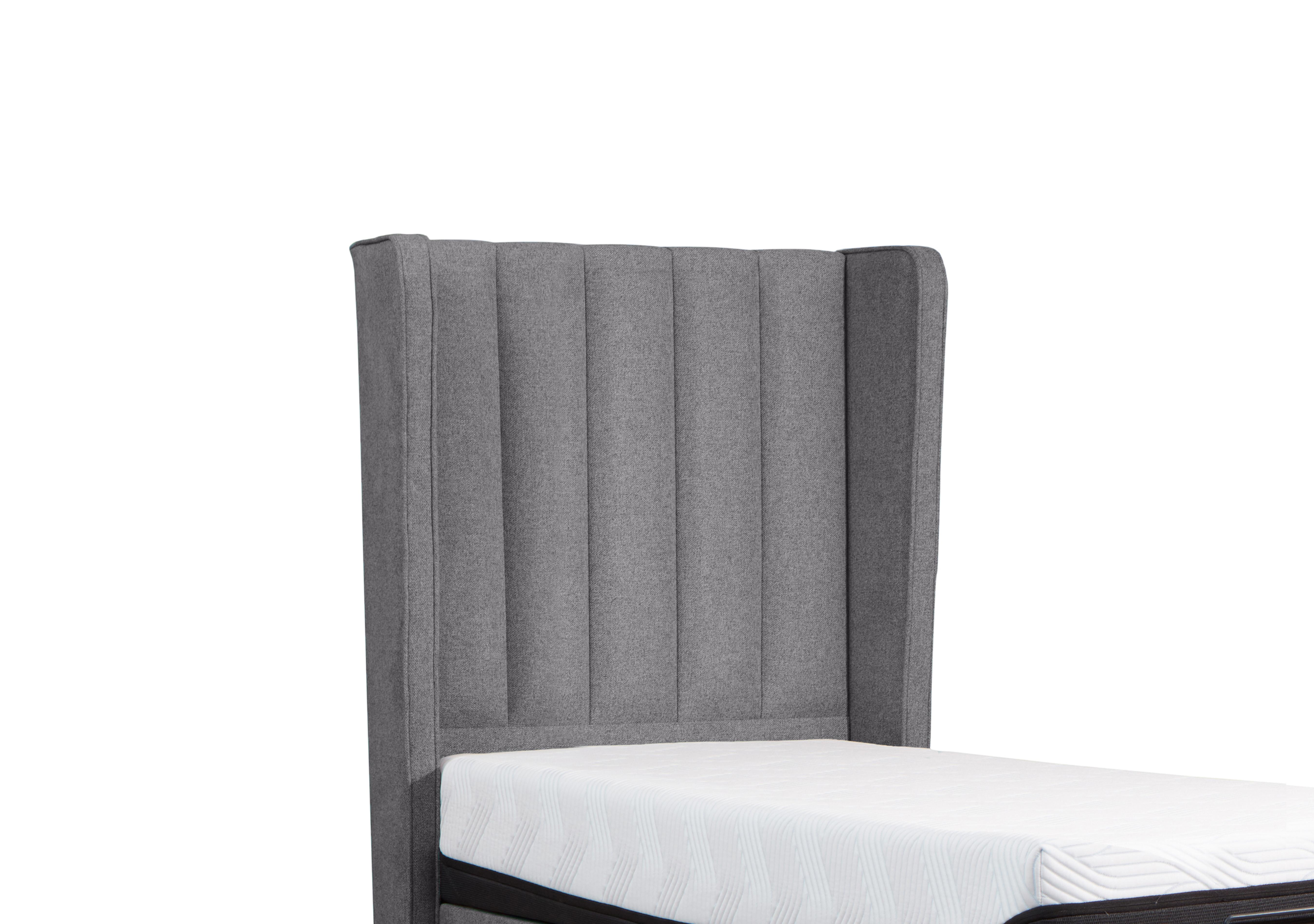 Suffolk Wickham Floor Standing Headboard in Soho Light Grey on Furniture Village