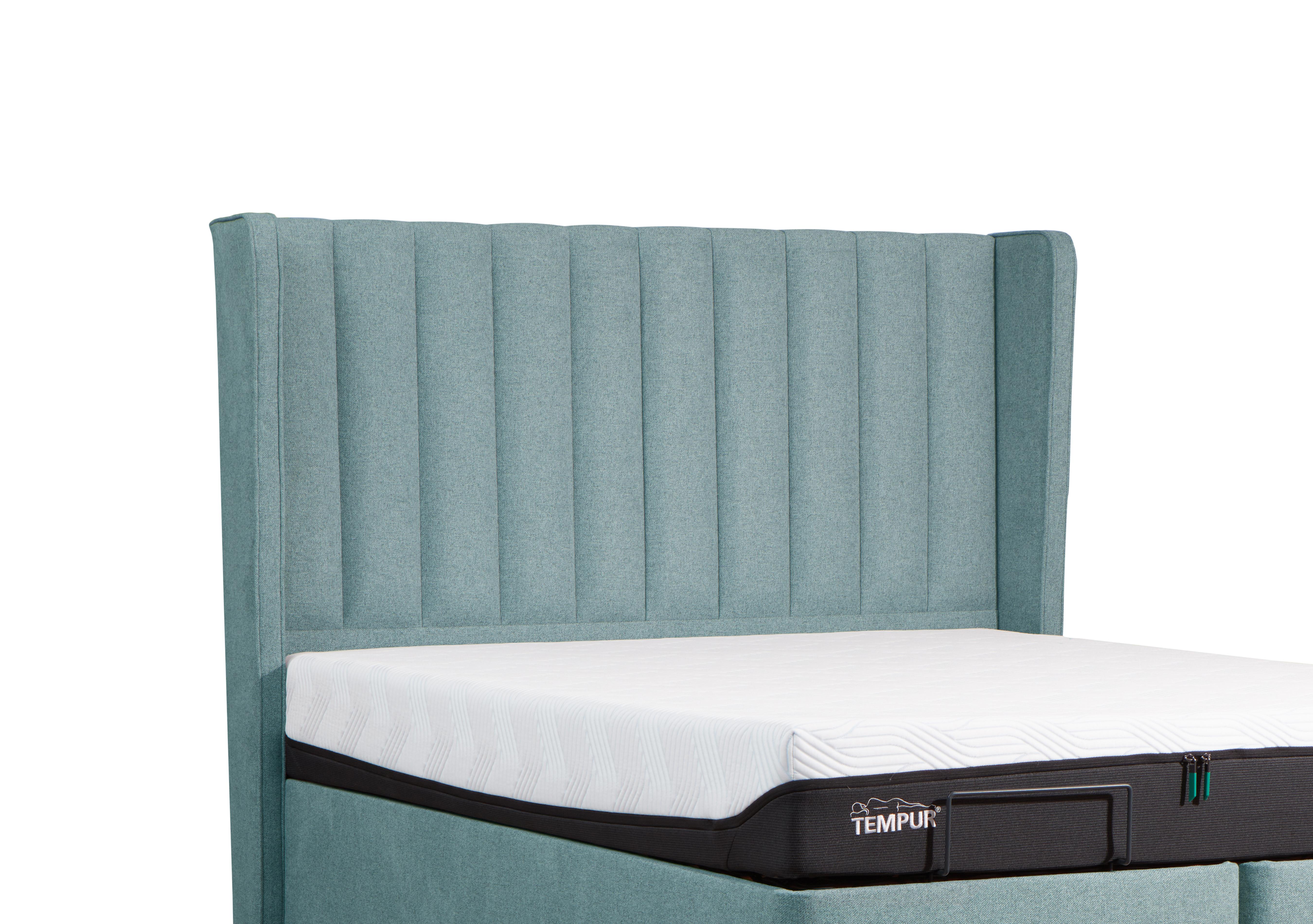 Suffolk Wickham Floor Standing Headboard in Soho Teal on Furniture Village