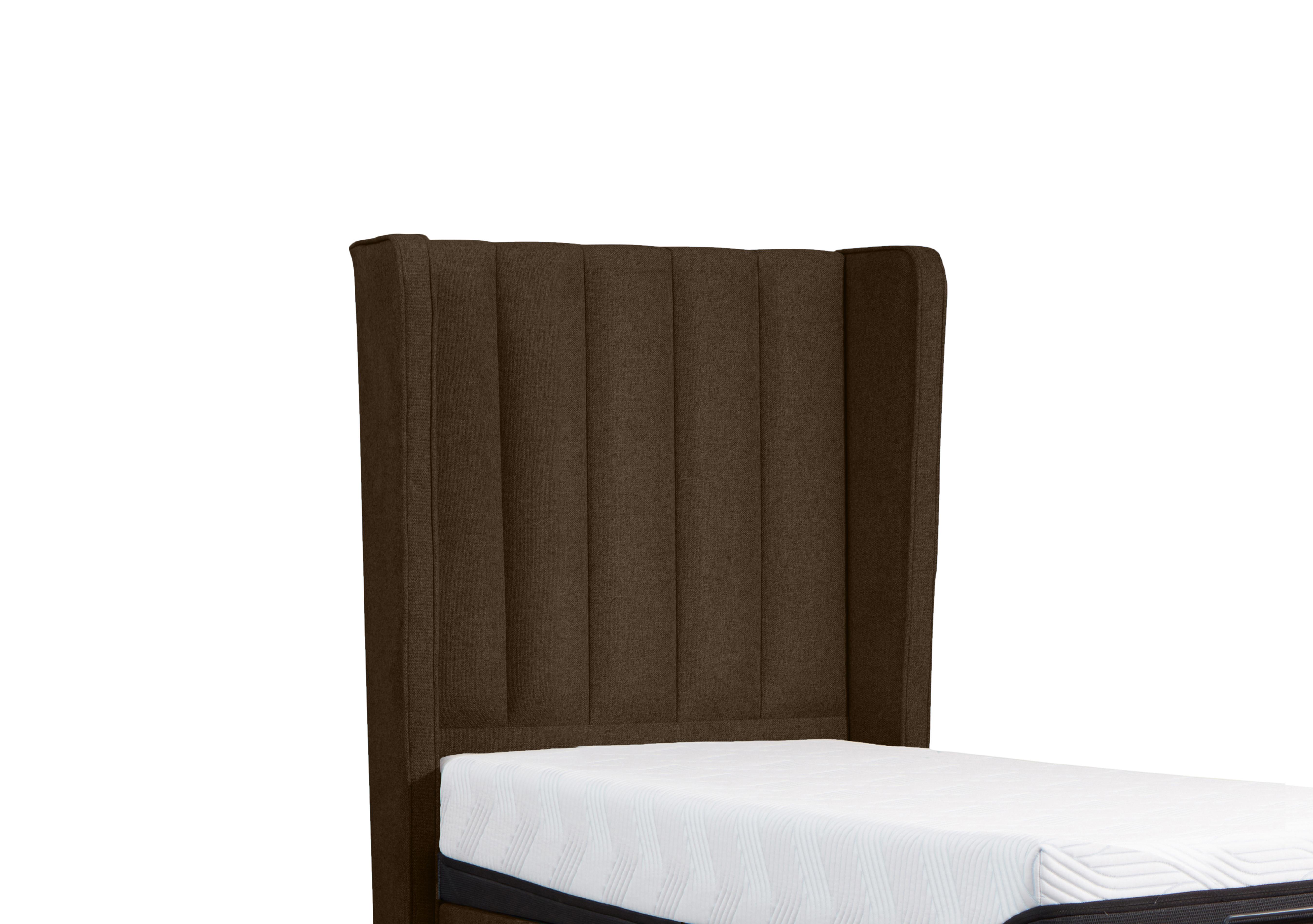 Suffolk Wickham Floor Standing Headboard in Velvet Olive on Furniture Village