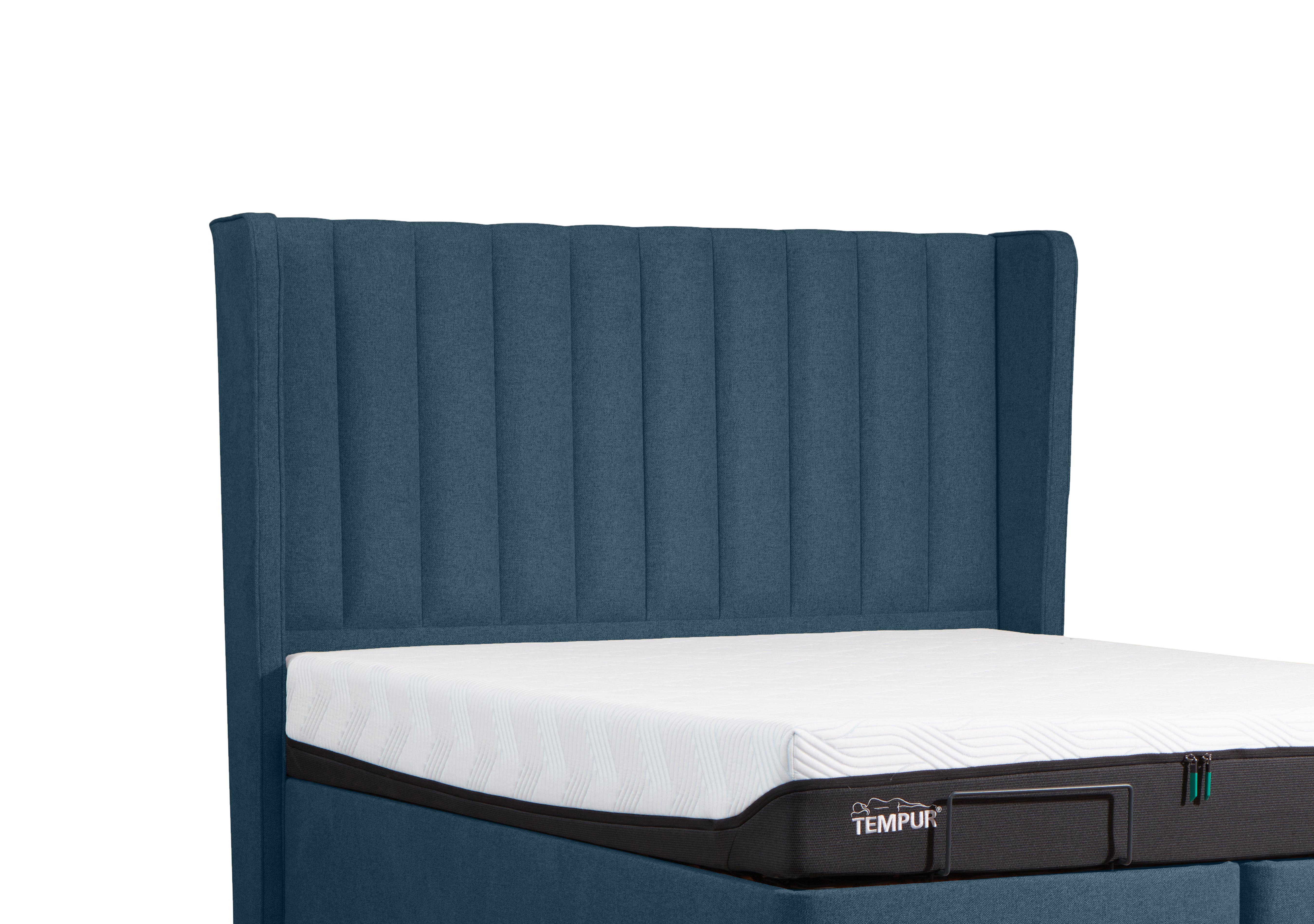 Suffolk Wickham Floor Standing Headboard in Velvet Teal on Furniture Village