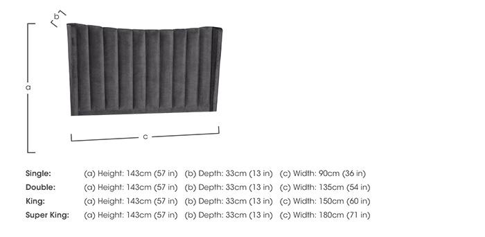 Suffolk Orford Floor Standing Headboard in  on Furniture Village