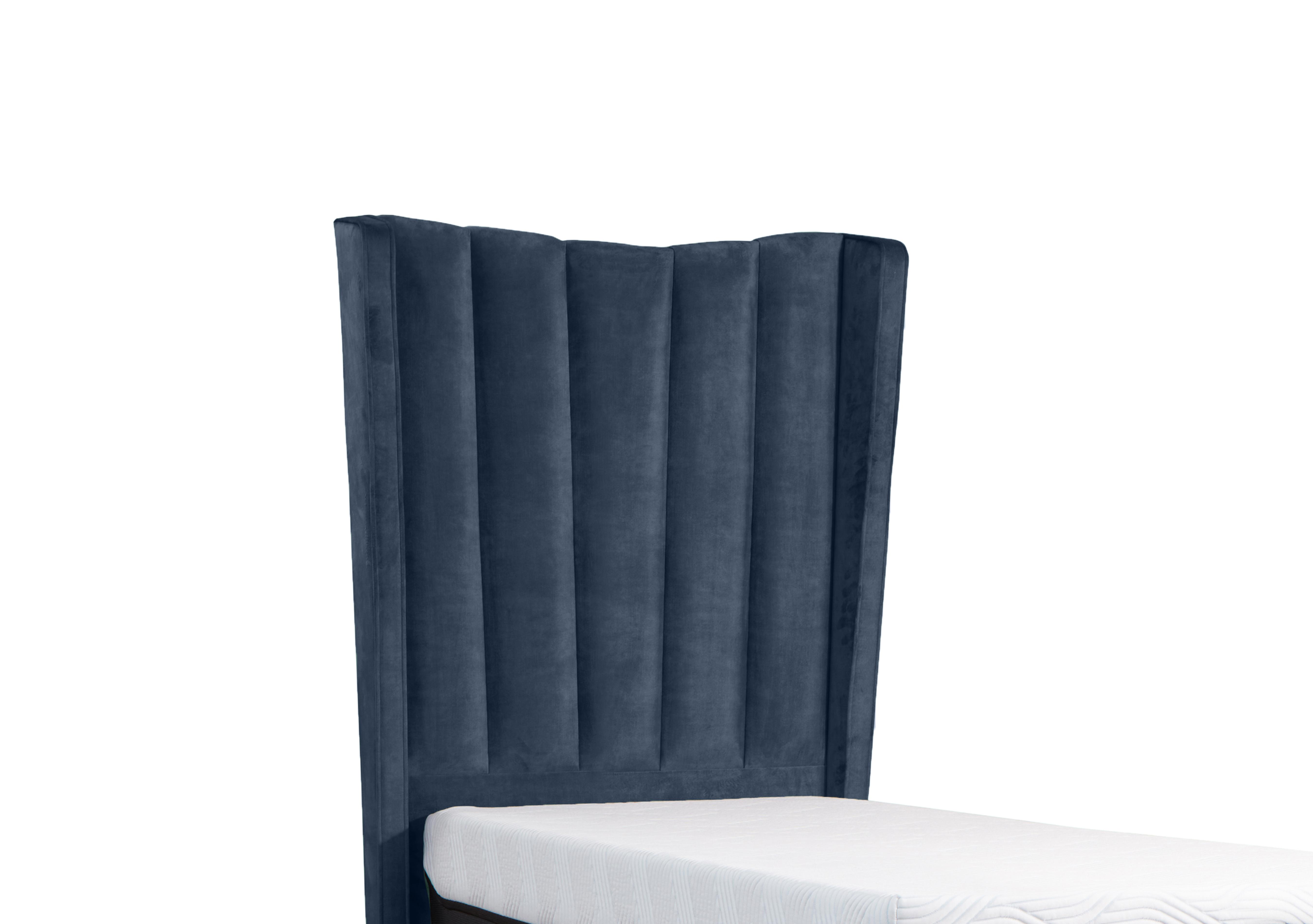 Suffolk Orford Floor Standing Headboard in Soho Dark Blue on Furniture Village