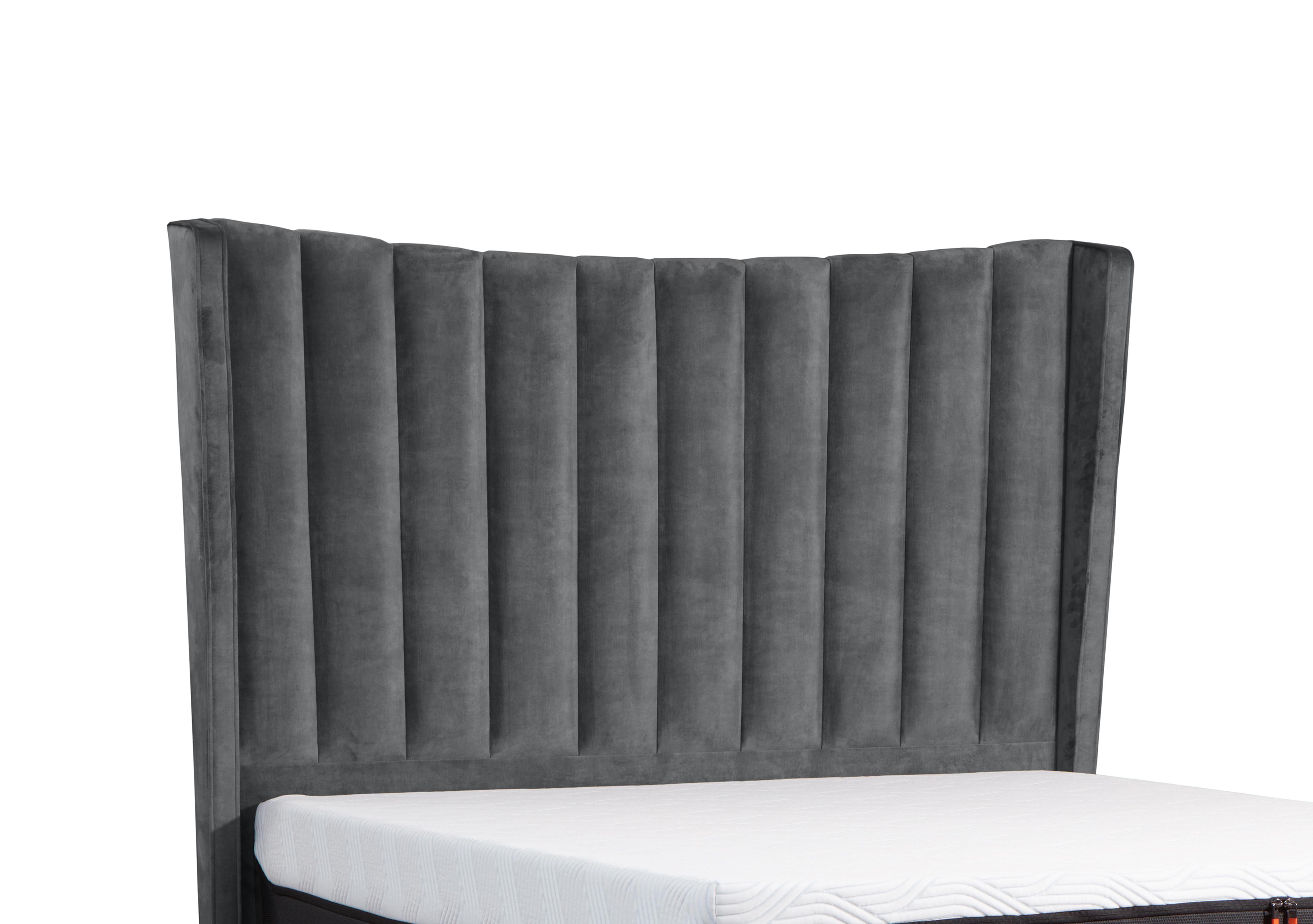 Suffolk Orford Floor Standing Headboard in Soho Dark Grey on Furniture Village