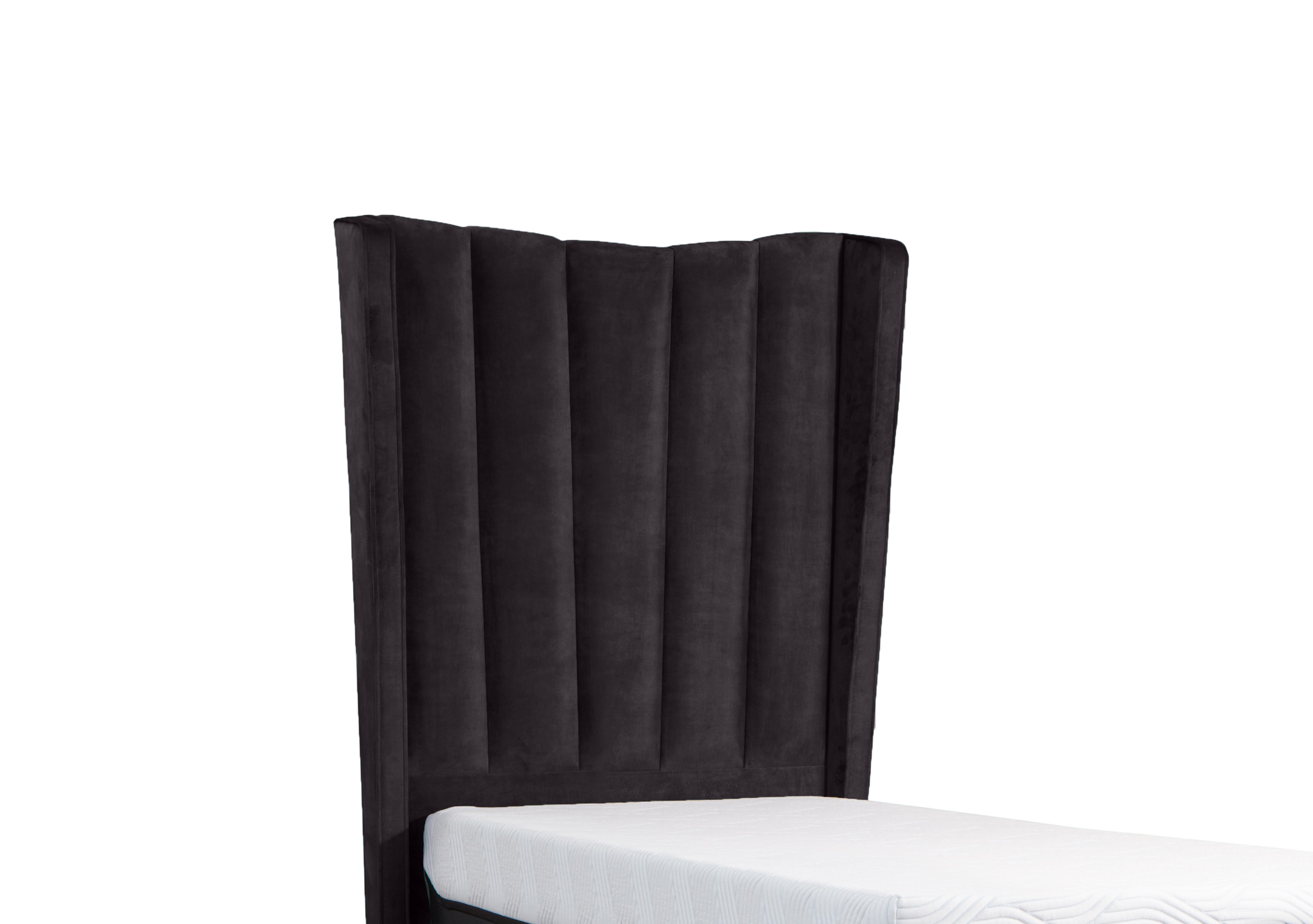 Suffolk Orford Floor Standing Headboard in Velvet Coal on Furniture Village