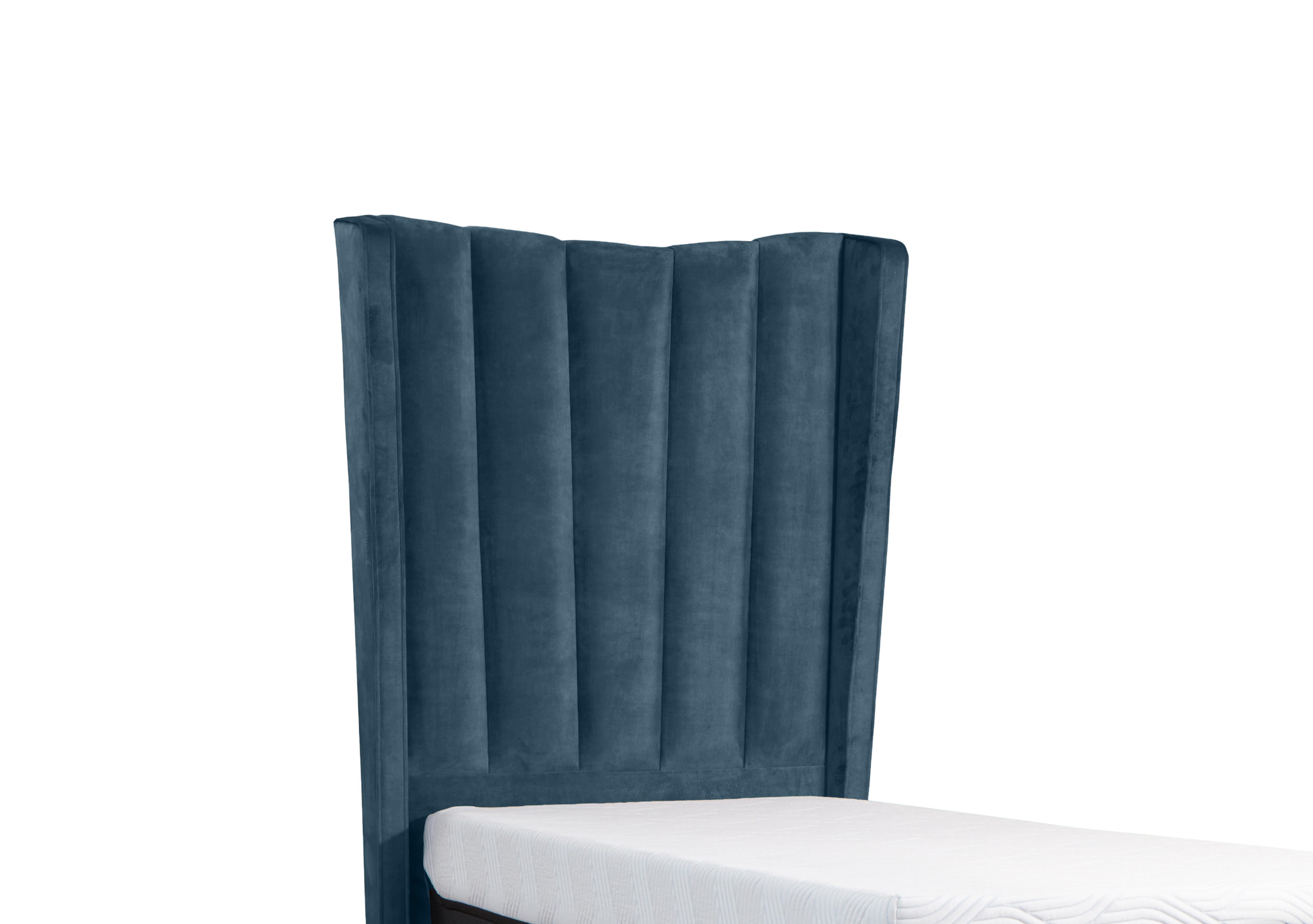 Suffolk Orford Floor Standing Headboard in Velvet Teal on Furniture Village