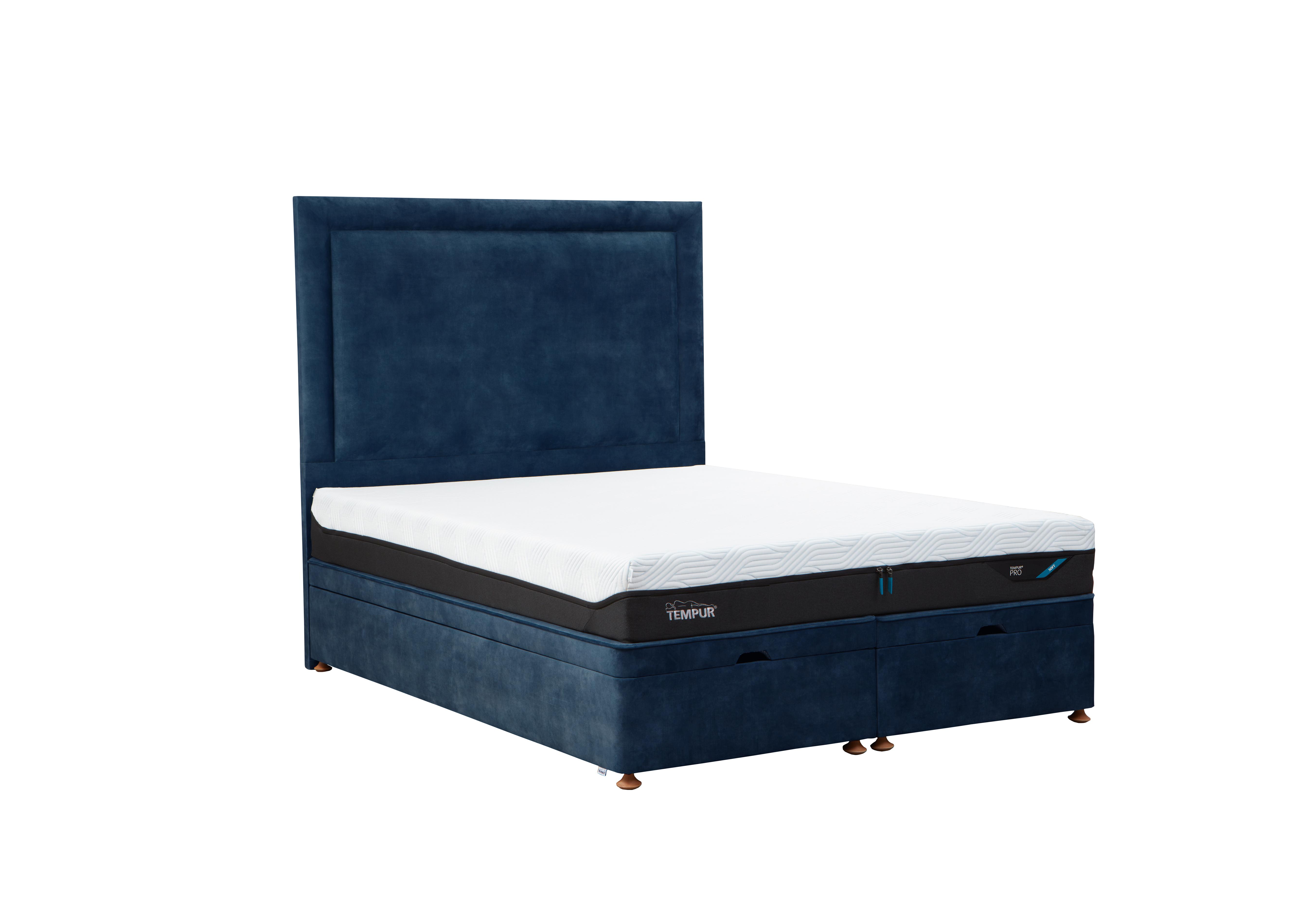 Suffolk Platform Ottoman Divan Base in Soho Dark Blue on Furniture Village