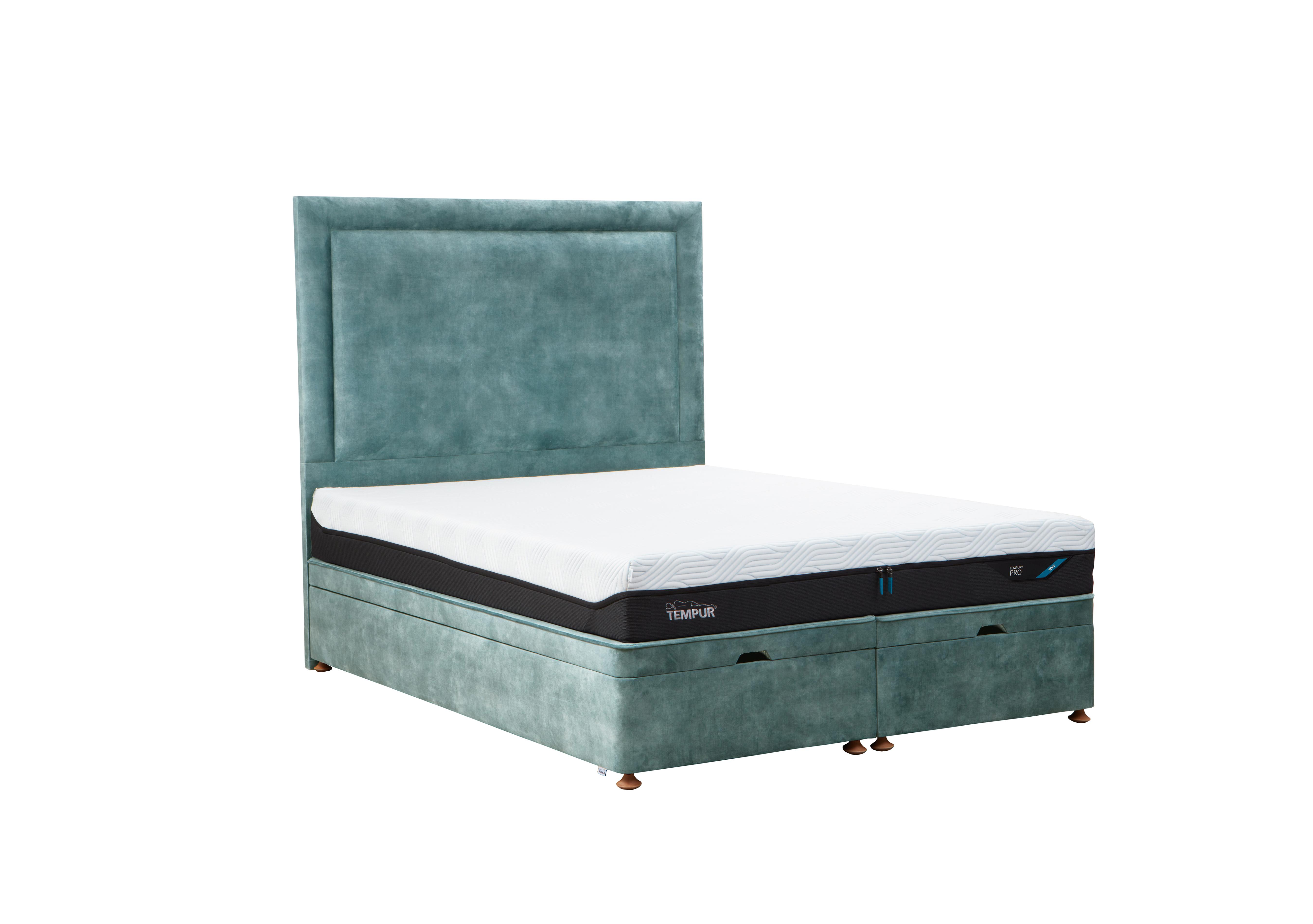 Suffolk Platform Ottoman Divan Base in Soho Teal on Furniture Village