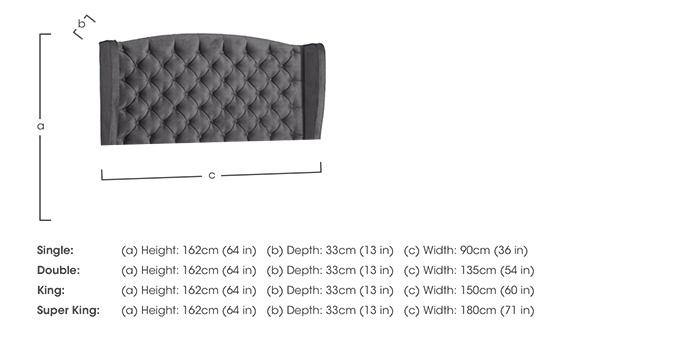 Suffolk Woodbridge Floor Standing Headboard in  on Furniture Village