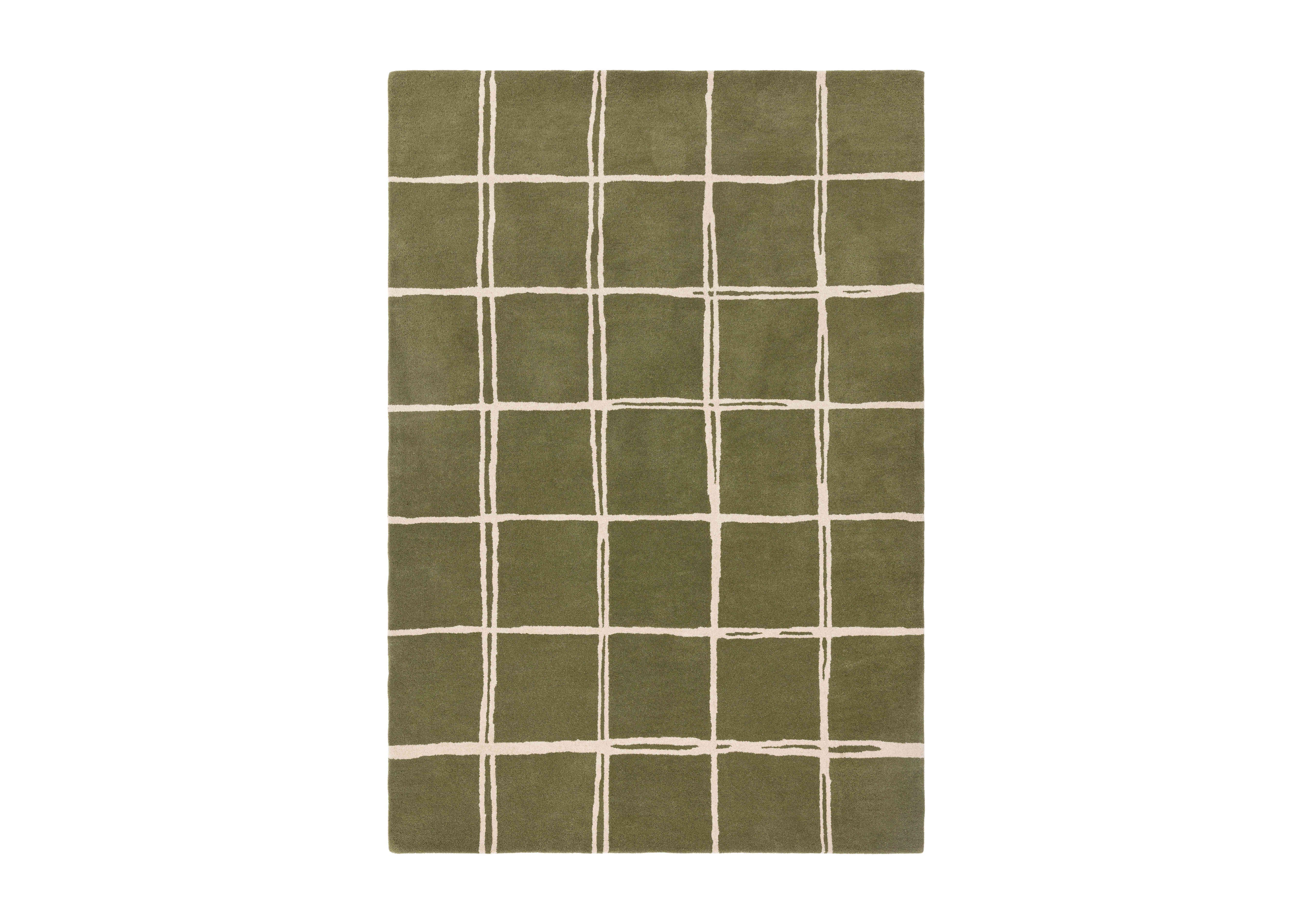 Alba Rug in Olive on Furniture Village