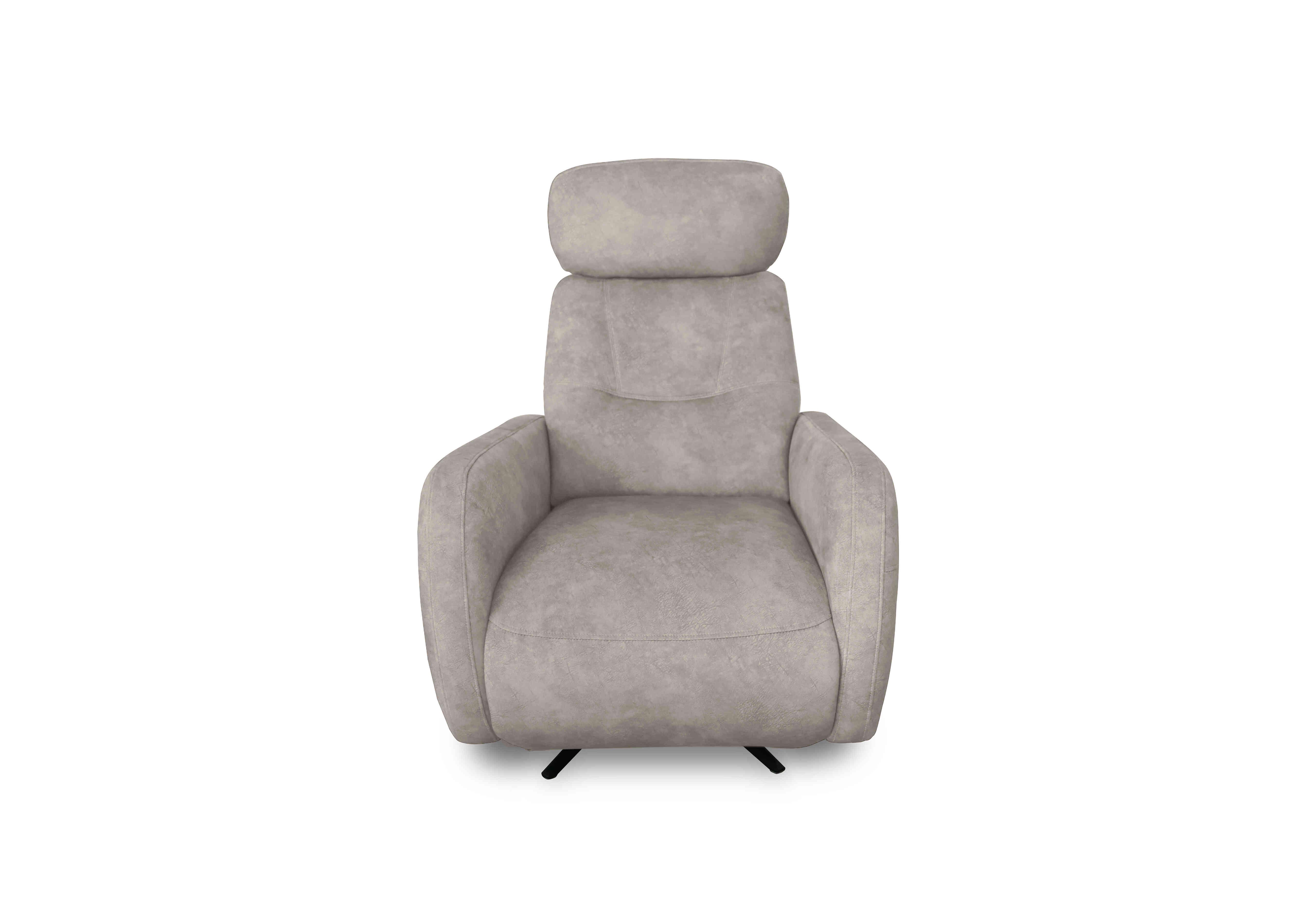 Designer Chair Collection Tokyo Fabric Manual Recliner Swivel Chair in Bfa-Bnn-R28 Grey on Furniture Village