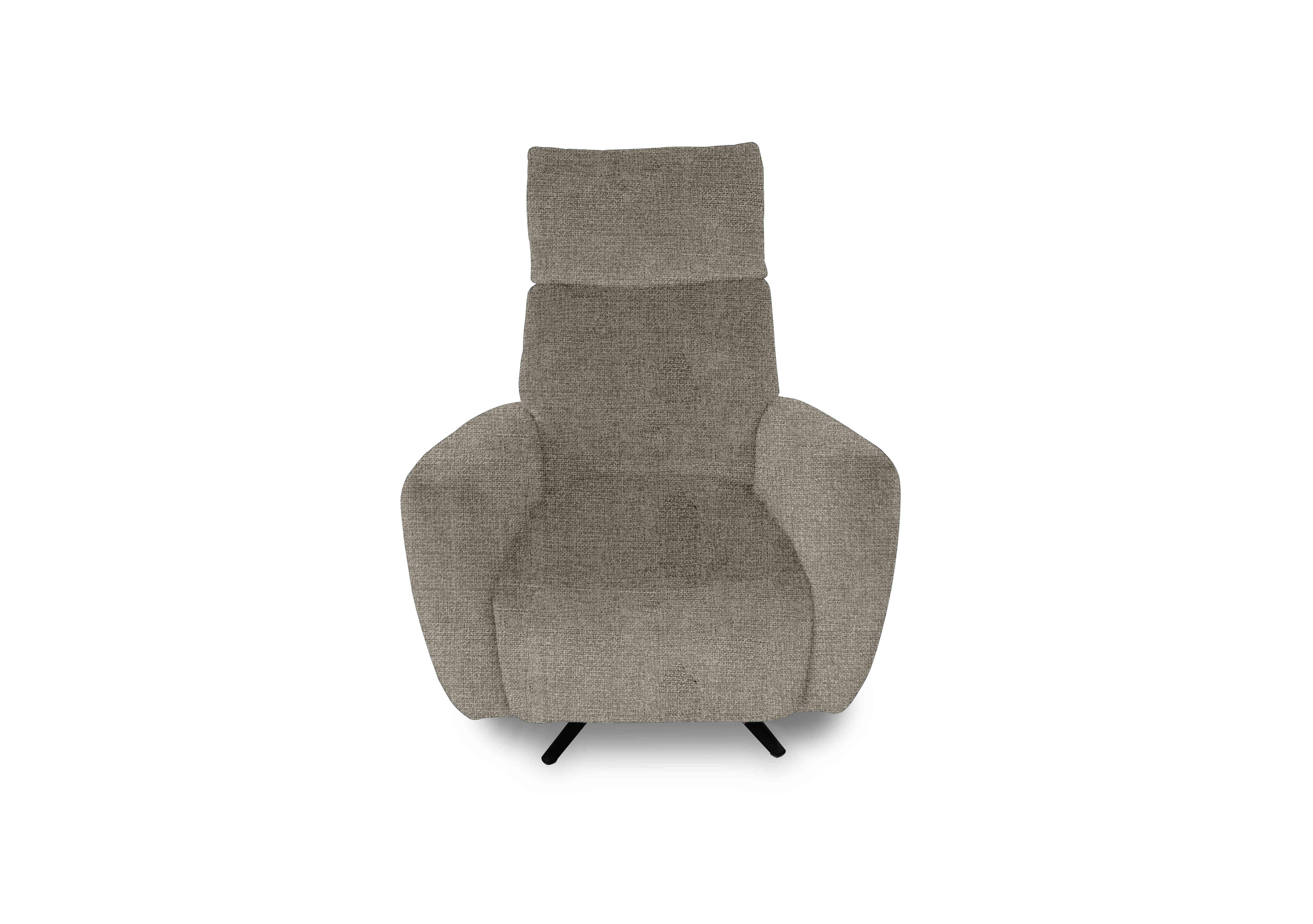 Designer Chair Collection Granada Fabric Power Recliner Swivel Chair with Massage Feature in Fab-Cac-R120 Sand on Furniture Village