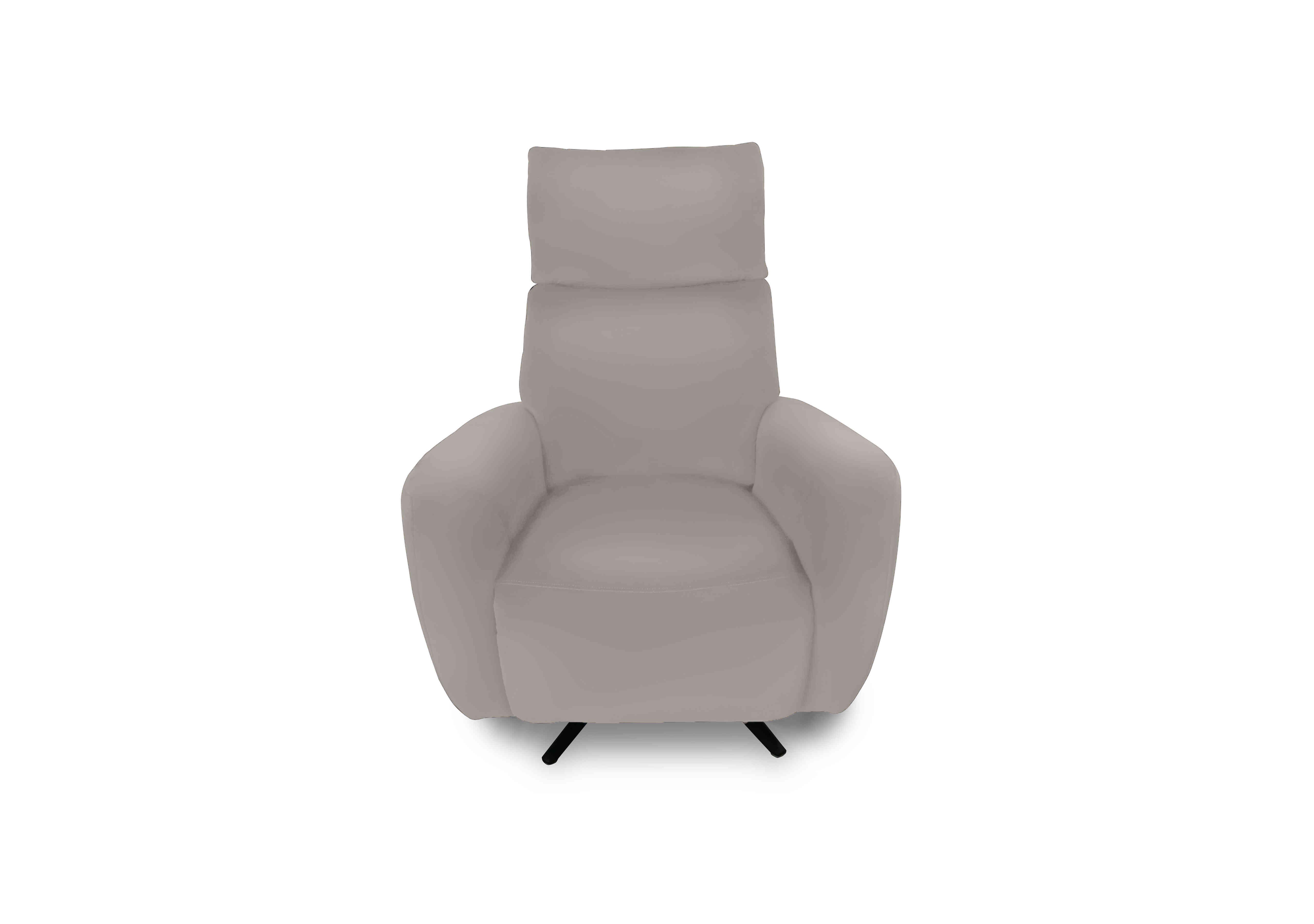 Designer Chair Collection Granada Leather Power Recliner Swivel Chair with Massage Feature in Bv-946b Silver Grey on Furniture Village