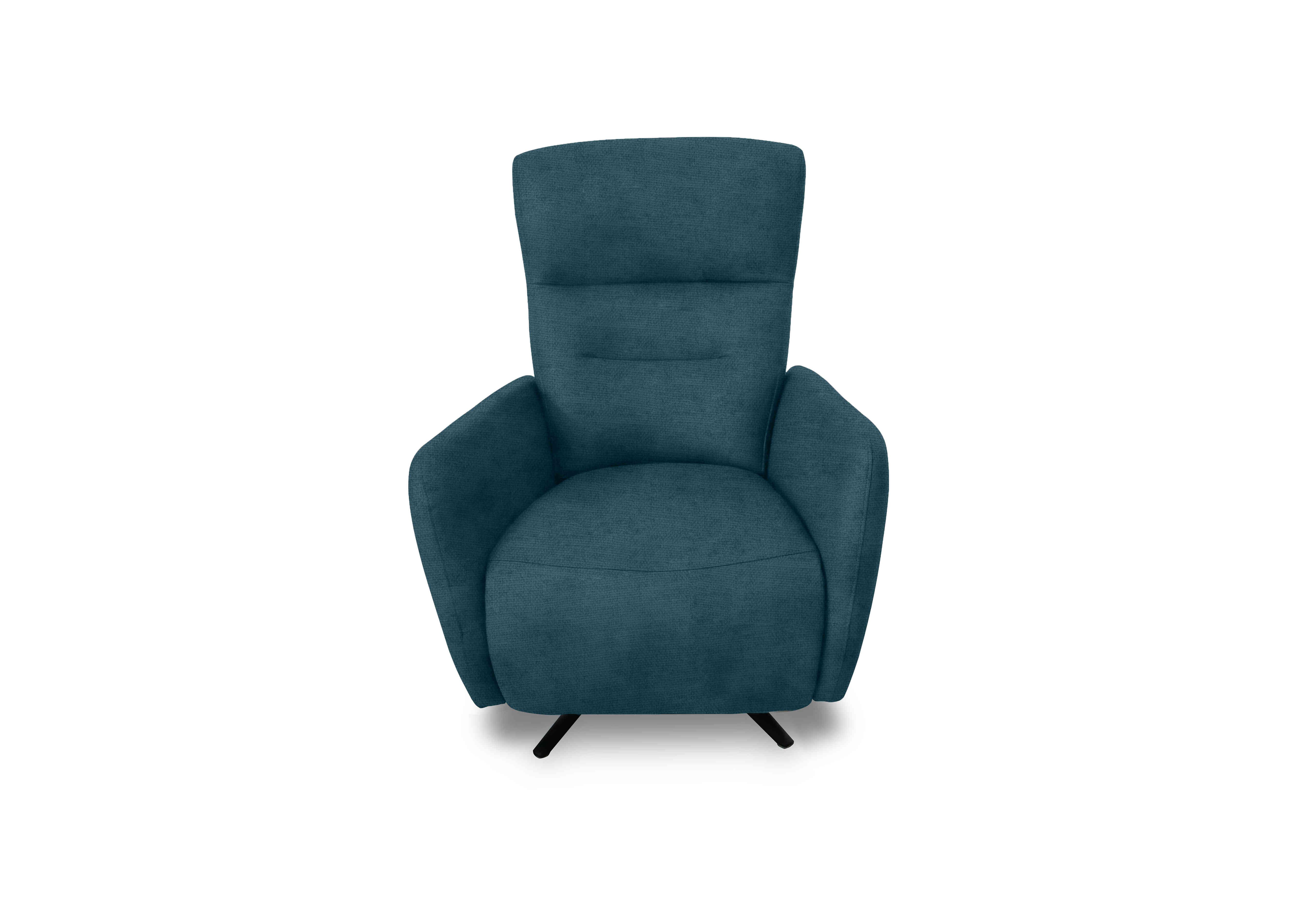 Designer Chair Collection Le Mans Fabric Dual Power Recliner Swivel Chair in Fab-Coe-R006 Sapphire on Furniture Village