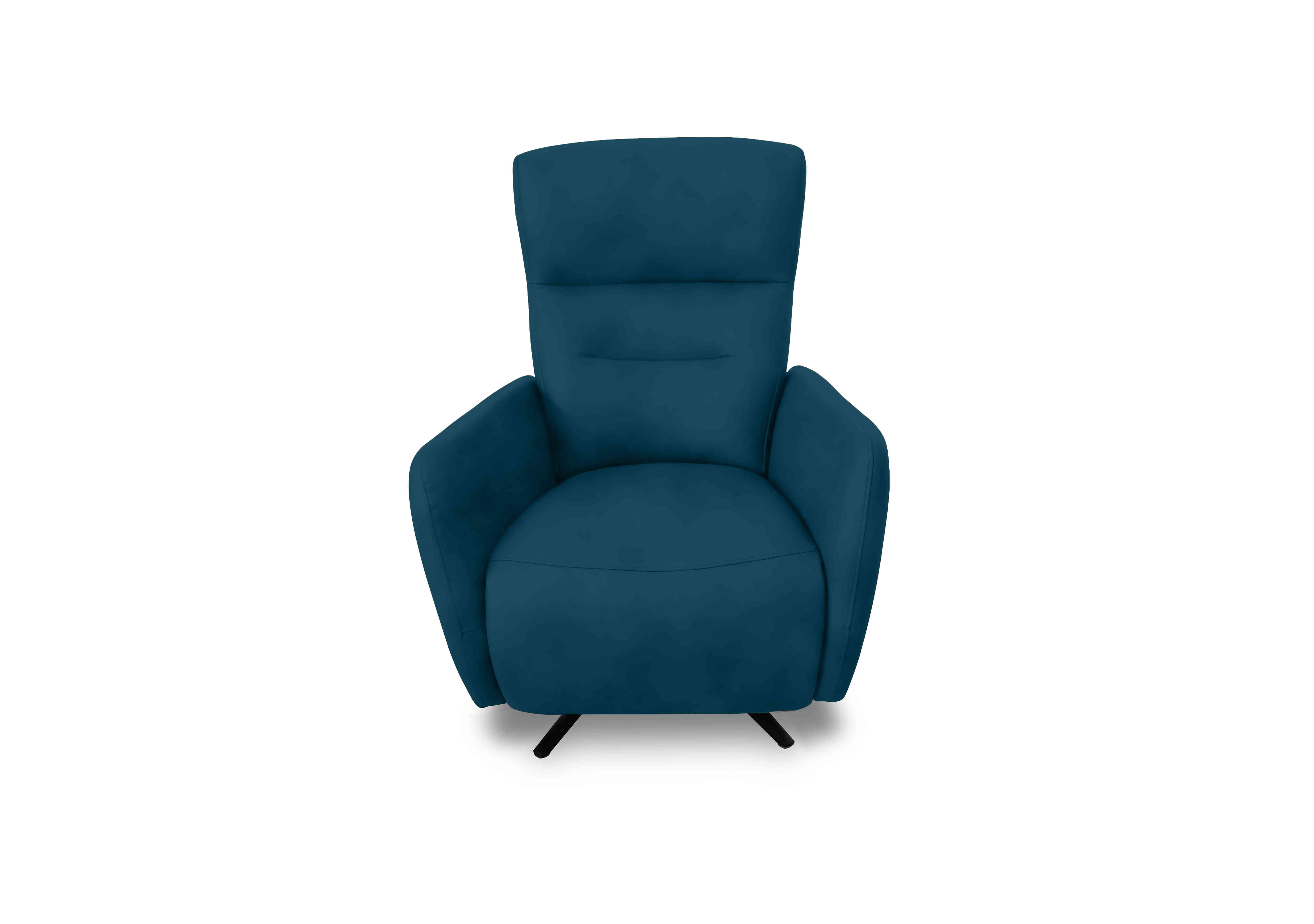 Designer Chair Collection Le Mans Fabric Dual Power Recliner Swivel Chair in Fab-Meg-R36 Lake Green on Furniture Village