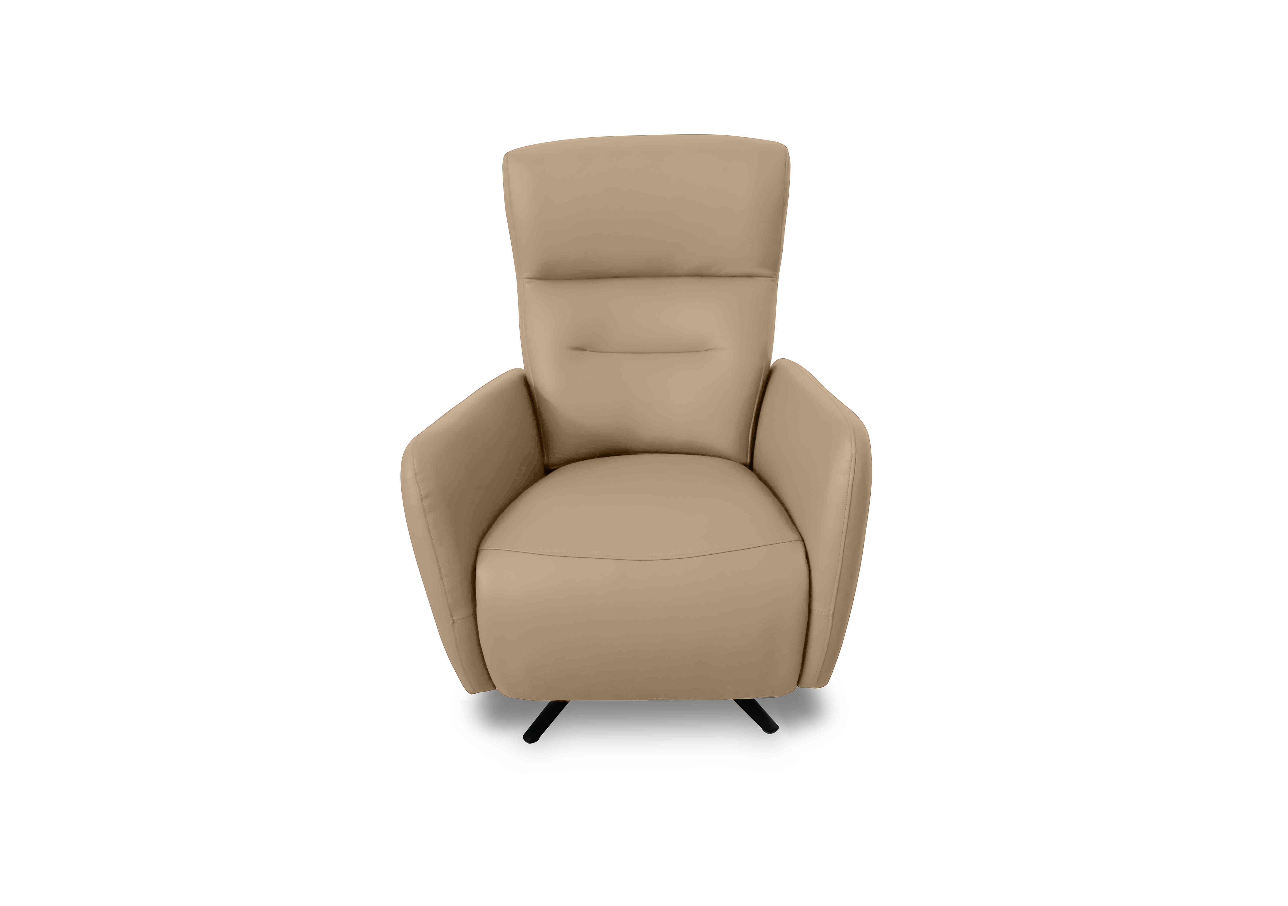 Designer Chair Collection Le Mans Leather Dual Power Recliner Swivel Chair in Nw-8475 Nude on Furniture Village