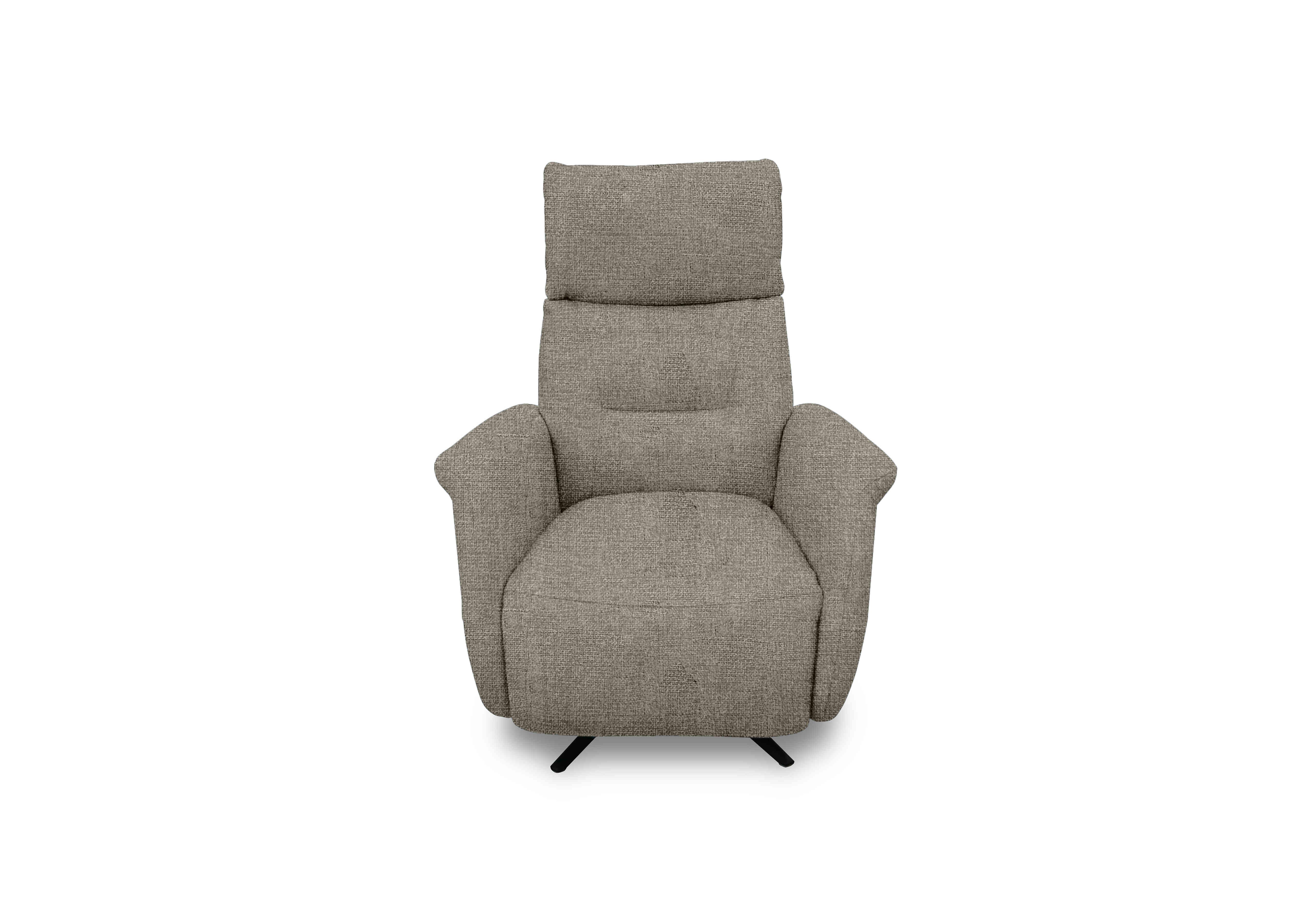Designer Chair Collection Dusseldorf Fabric Power Recliner Swivel Chair in Fab-Cac-R120 Sand on Furniture Village