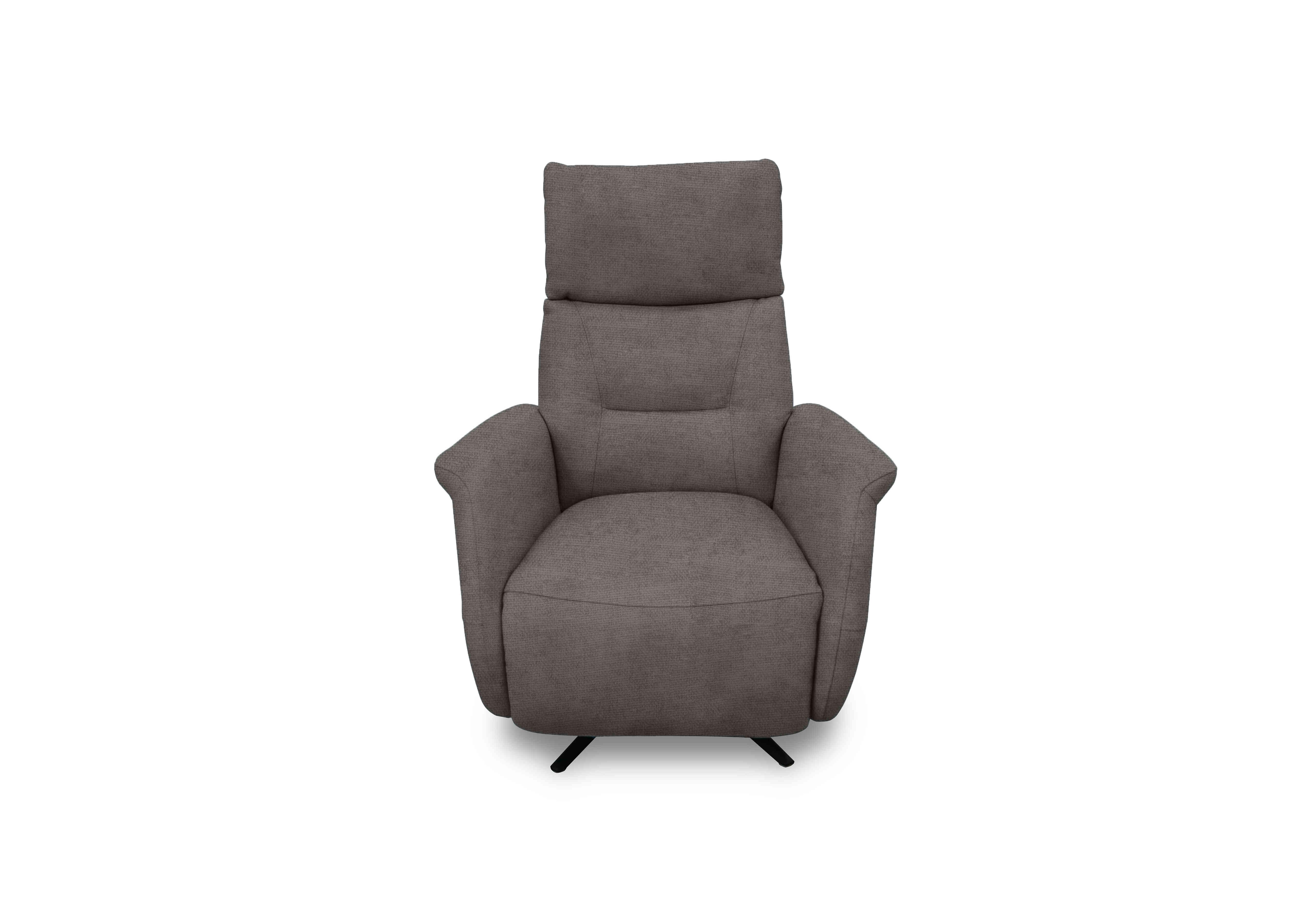 Designer Chair Collection Dusseldorf Fabric Power Recliner Swivel Chair in Fab-Coe-R464 Dolphin on Furniture Village