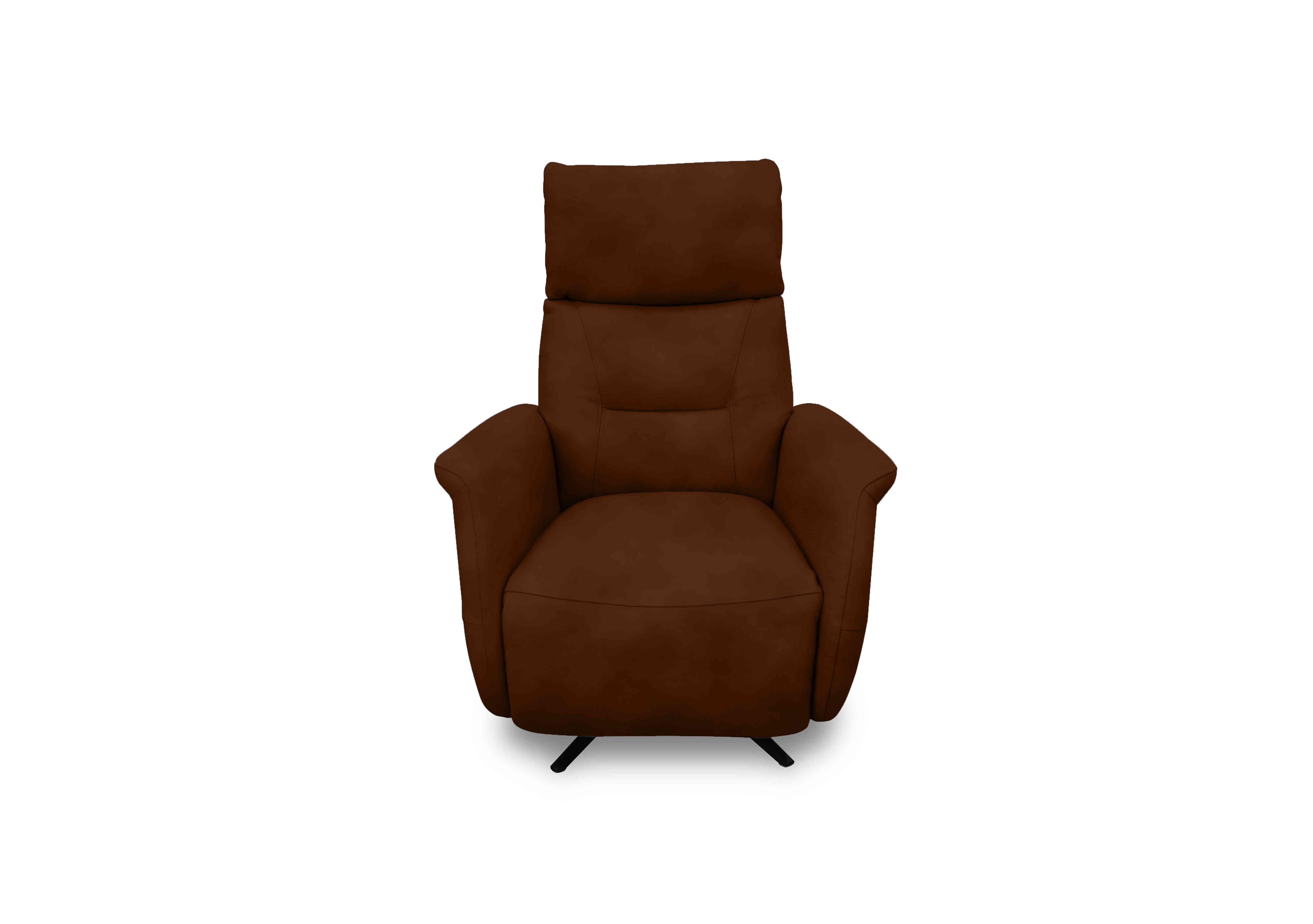 Designer Chair Collection Dusseldorf Fabric Power Recliner Swivel Chair in Sfa-Pey-R06 Caramel on Furniture Village