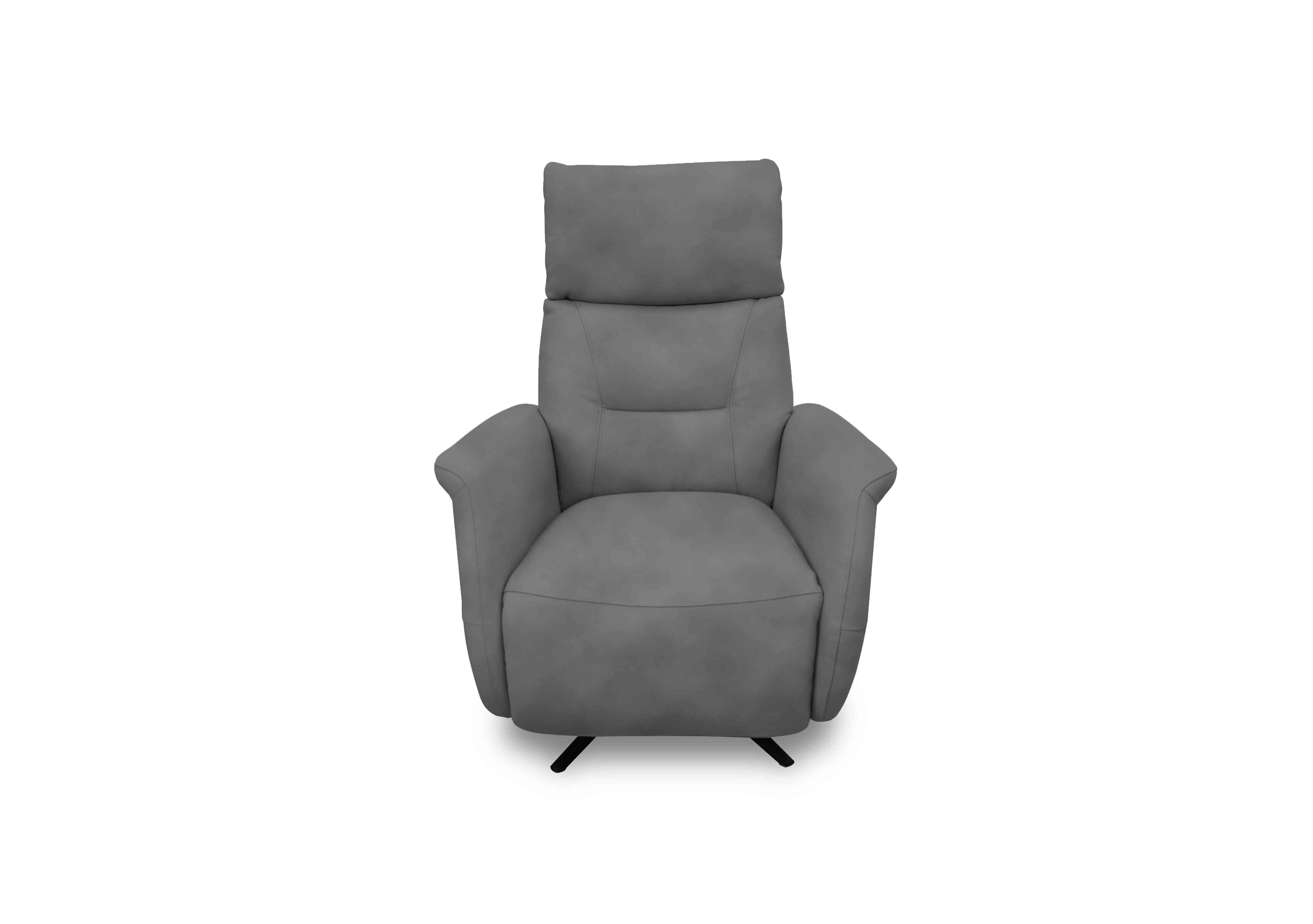 Designer Chair Collection Dusseldorf Fabric Power Recliner Swivel Chair in Sfa-Pey-R09 Dove on Furniture Village