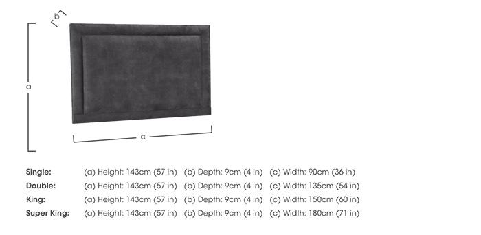 Suffolk Southwold Floor Standing Headboard in  on Furniture Village