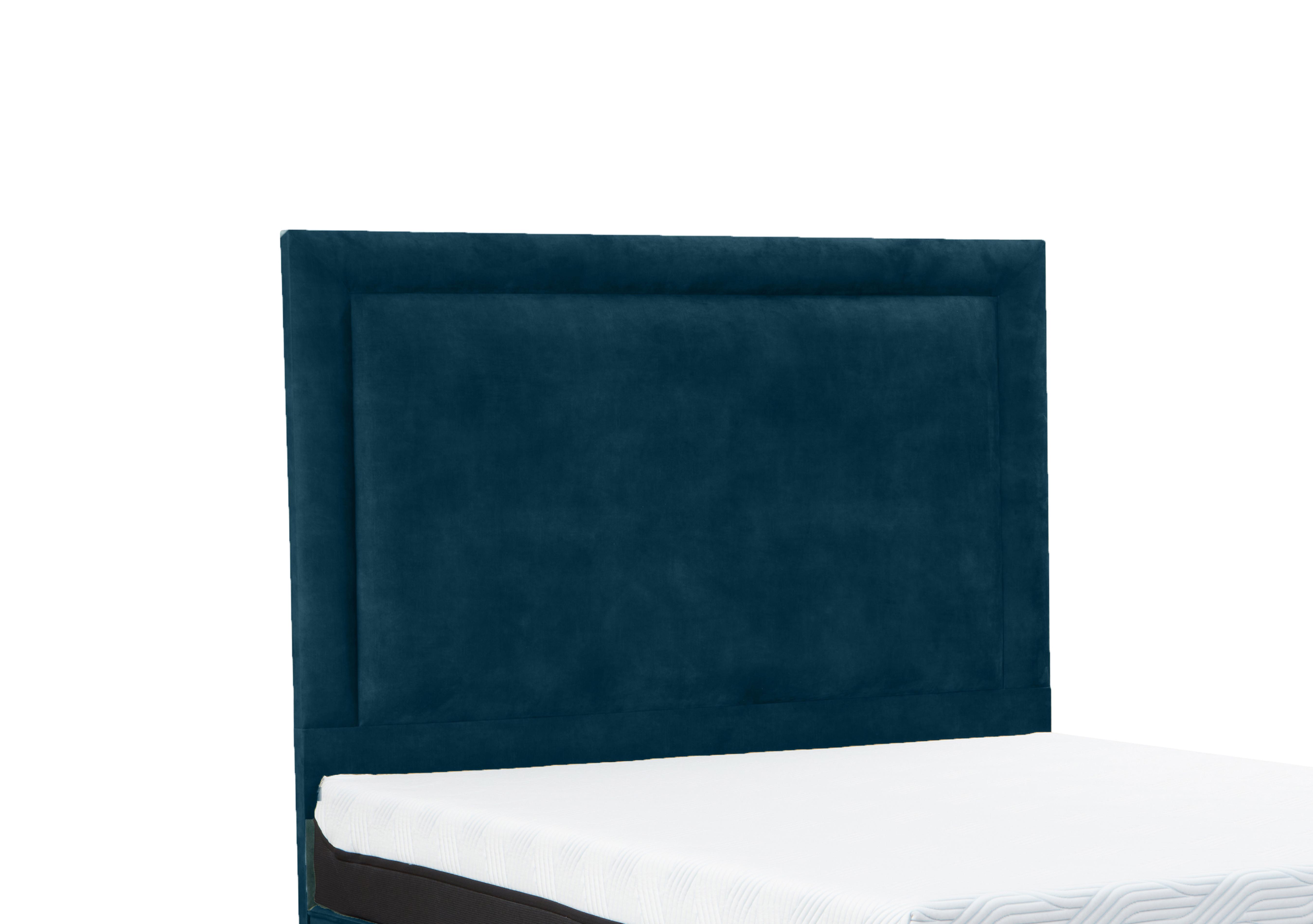 Suffolk Southwold Floor Standing Headboard in Velvet Aqua on Furniture Village