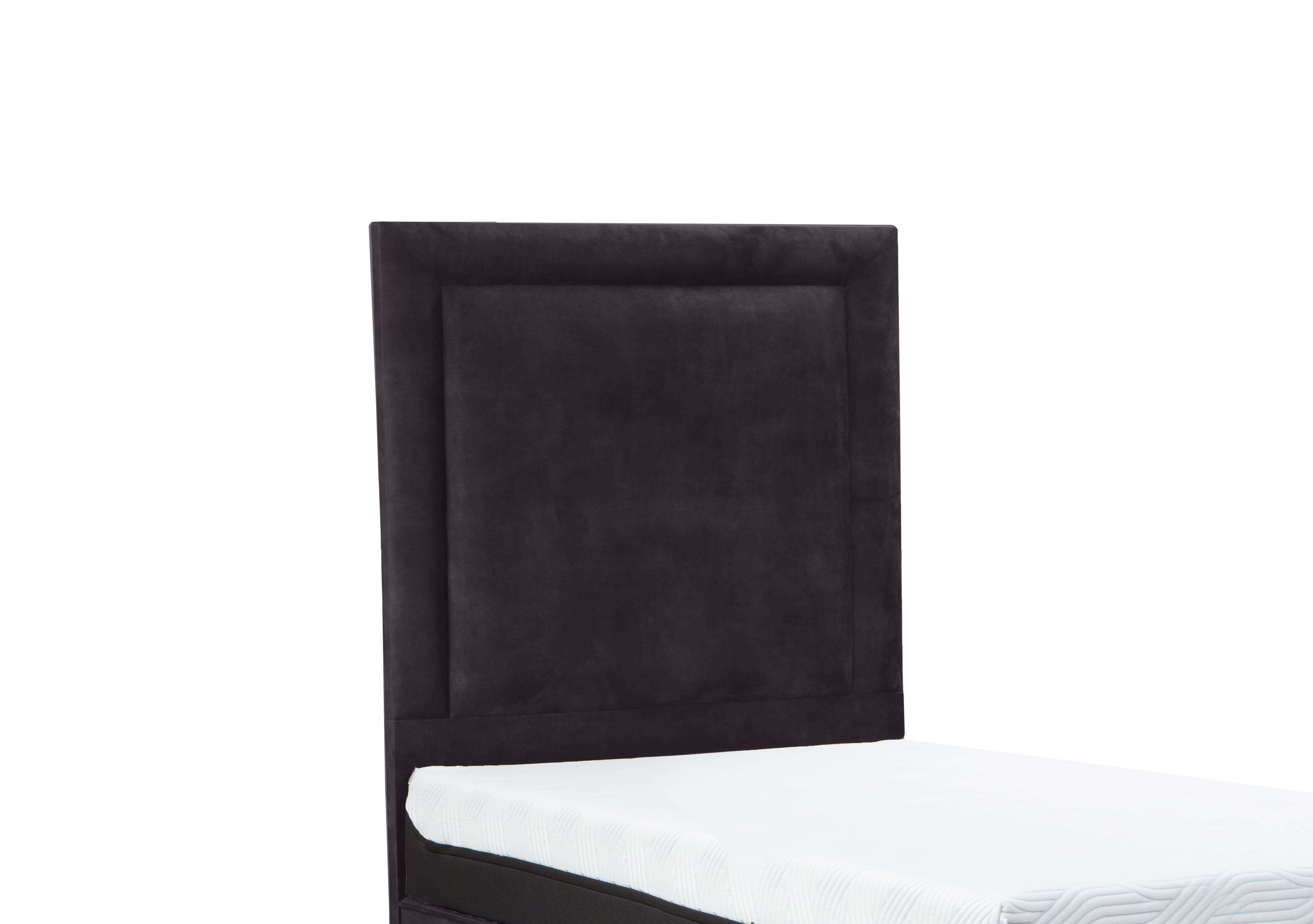 Suffolk Southwold Floor Standing Headboard in Velvet Coal on Furniture Village