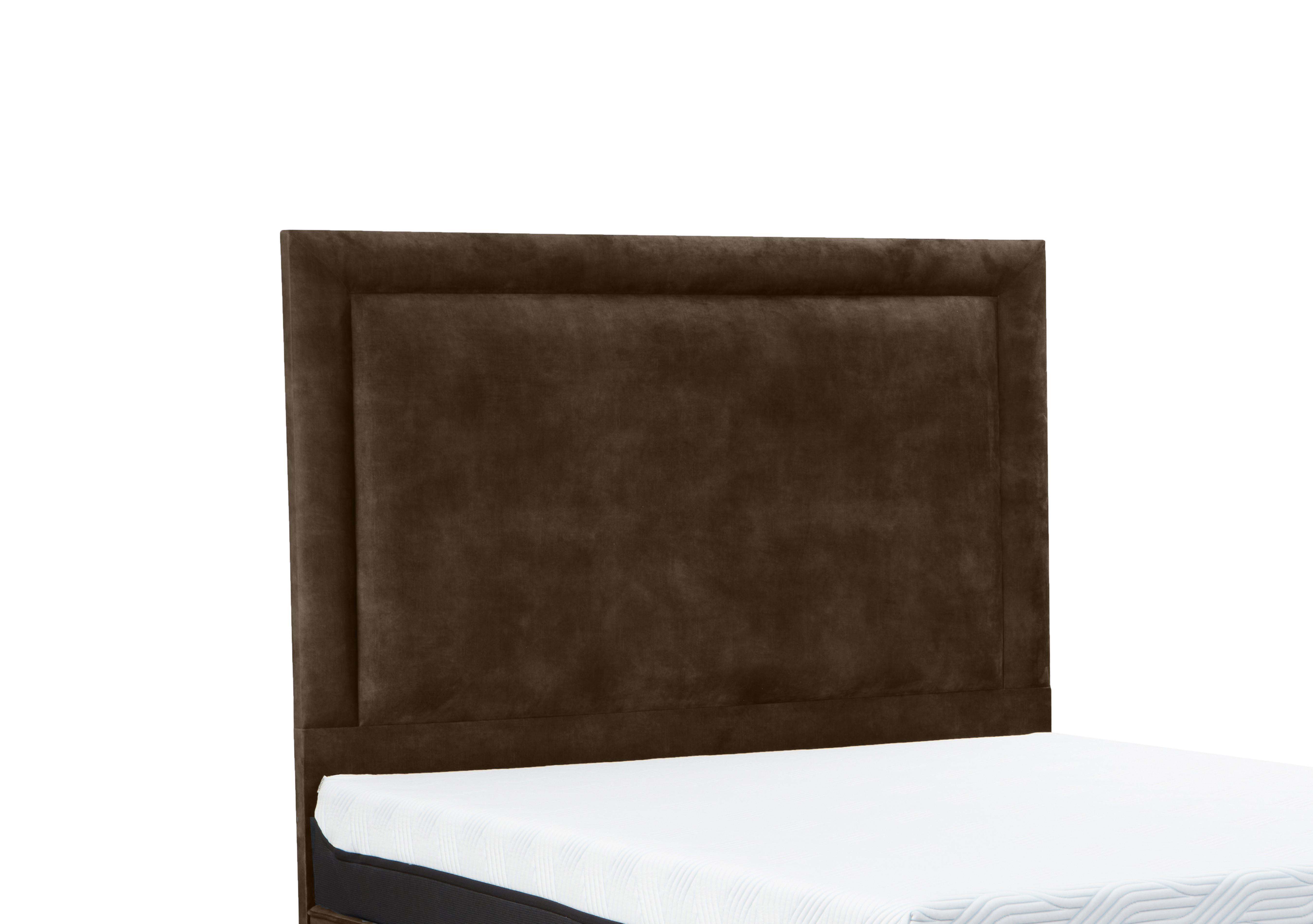 Suffolk Southwold Floor Standing Headboard in Velvet Olive on Furniture Village