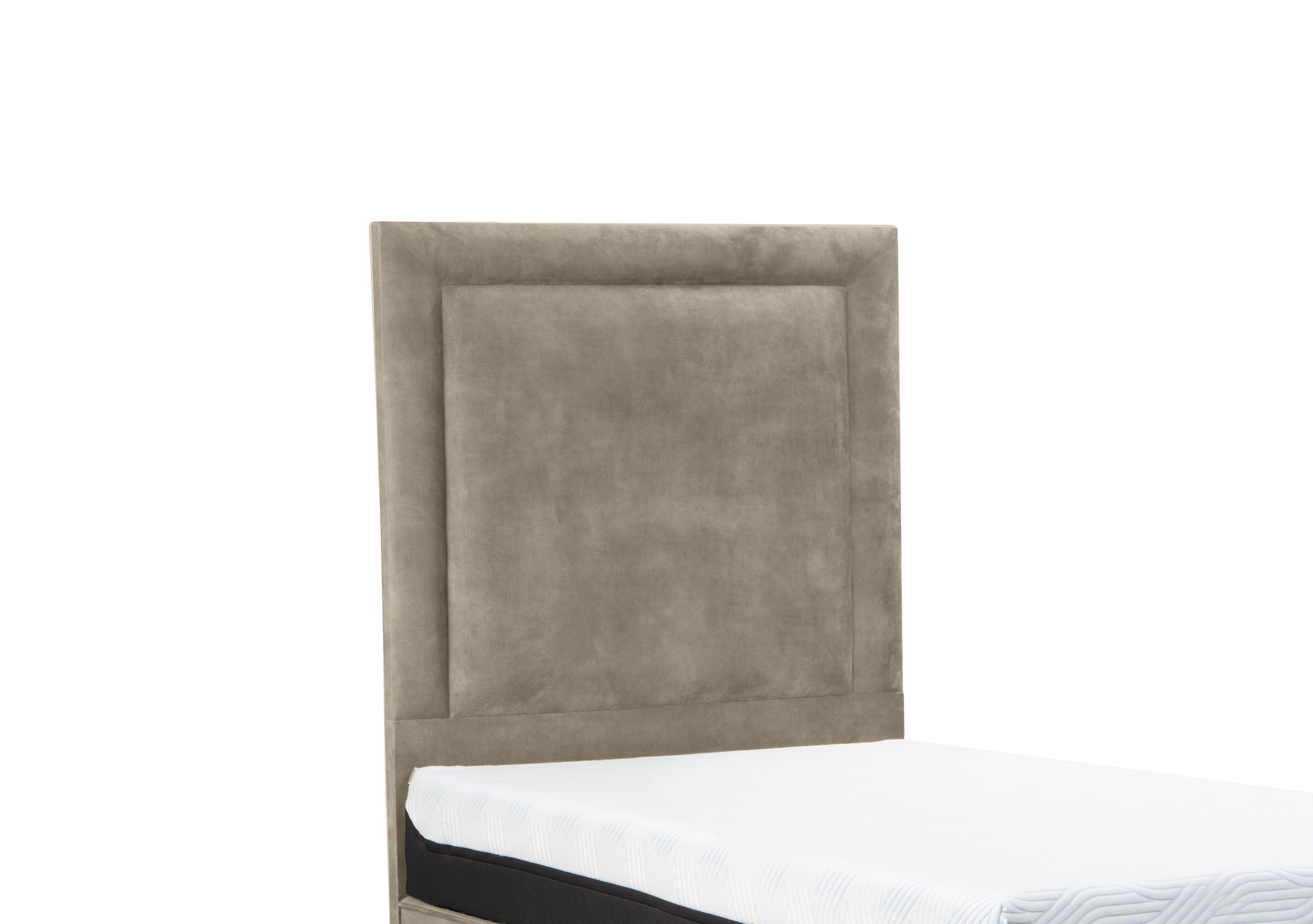 Suffolk Southwold Floor Standing Headboard in Velvet Stone on Furniture Village