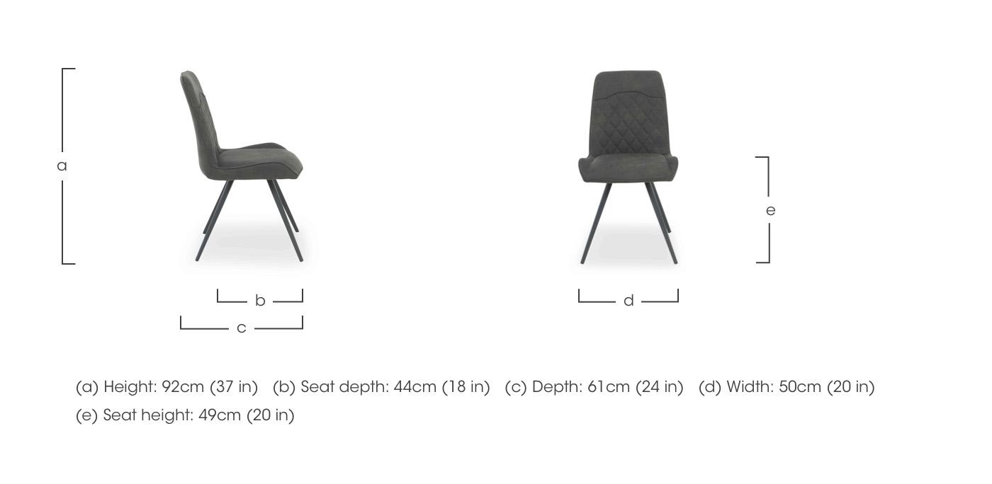 Warrior Set of 6 Standard Dining Chairs in  on Furniture Village