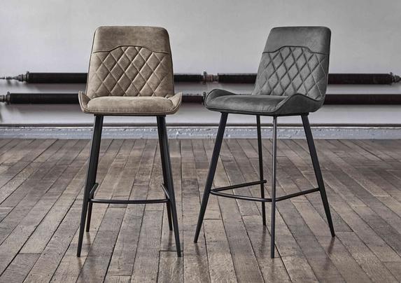 Warrior Pair of Standard Bar Stools Furniture Village