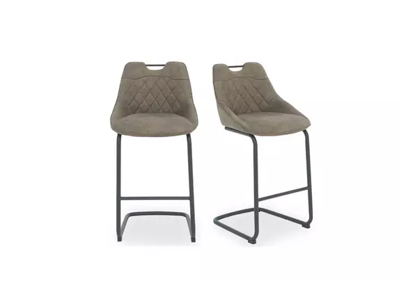 Warrior Pair of Cantilever Bar Stools Furniture Village