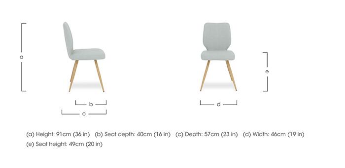 Jonah Pair of Faux Leather Dining Chairs in  on Furniture Village