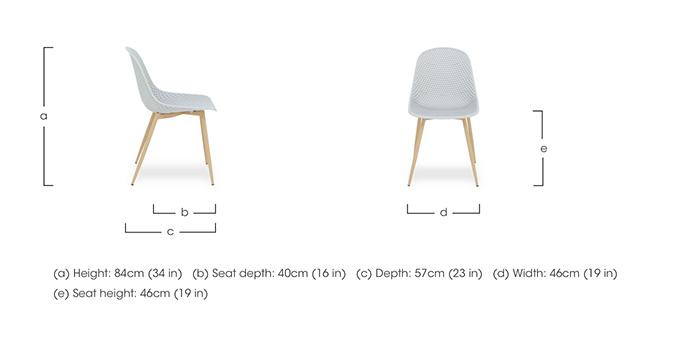 Jonah Set of 4 Trellis Plastic Dining Chairs in  on Furniture Village