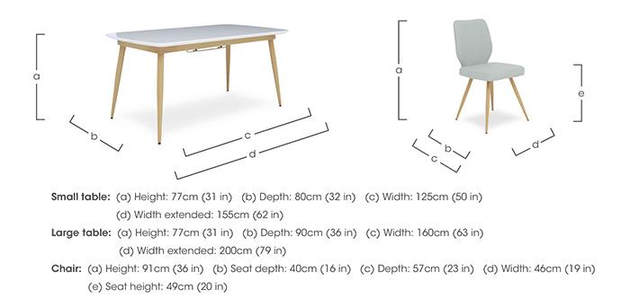 Jonah Extending Dining Table with 4 Faux Leather Dining Chairs in  on Furniture Village