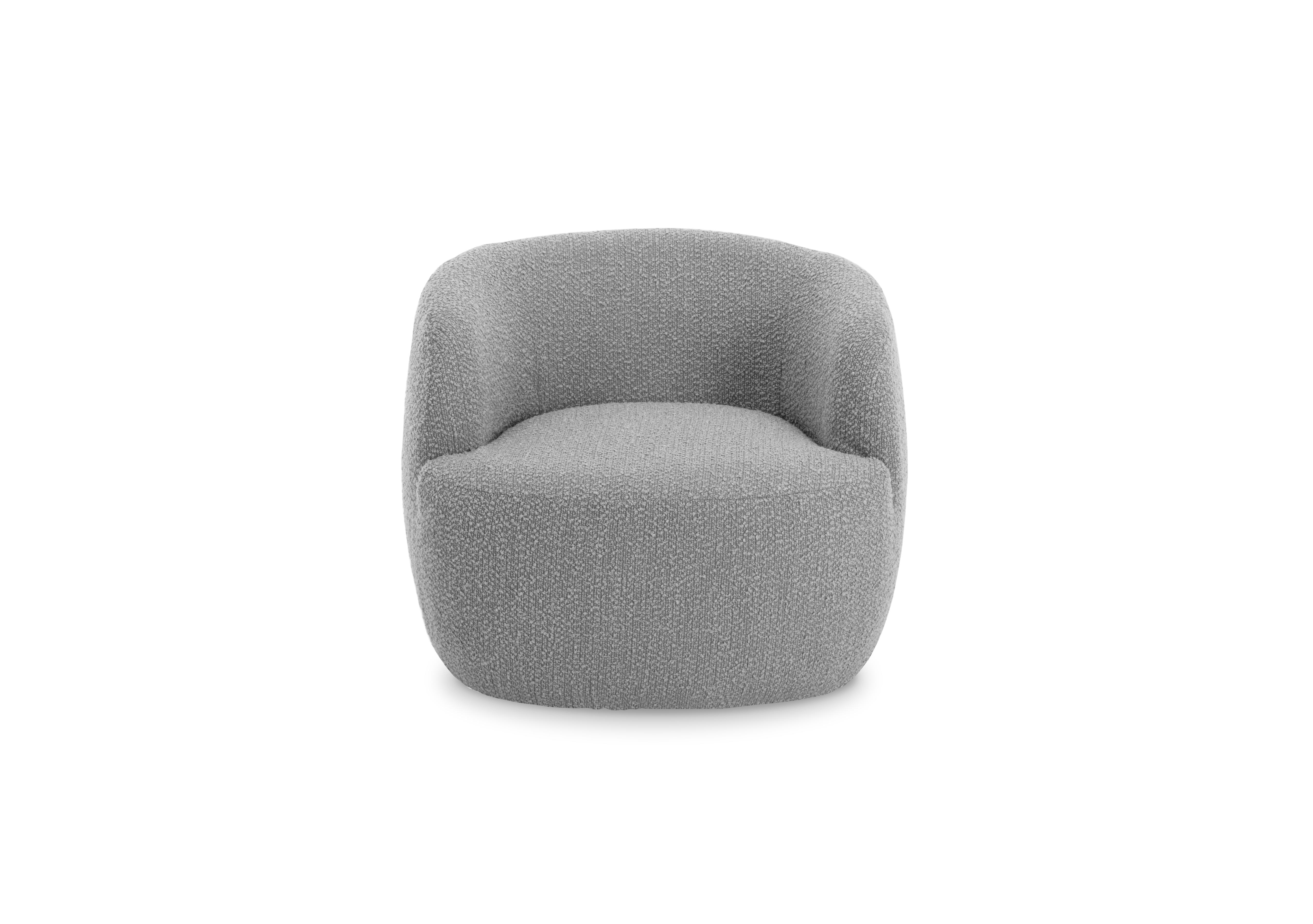 Leo Fabric Swivel Chair in Storm on Furniture Village