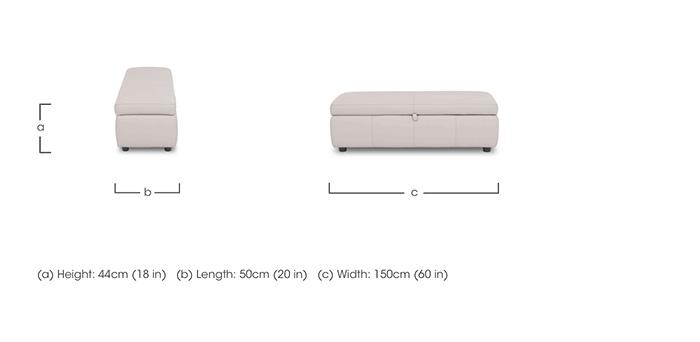 Stark 150cm Leather Blanket Box in  on Furniture Village