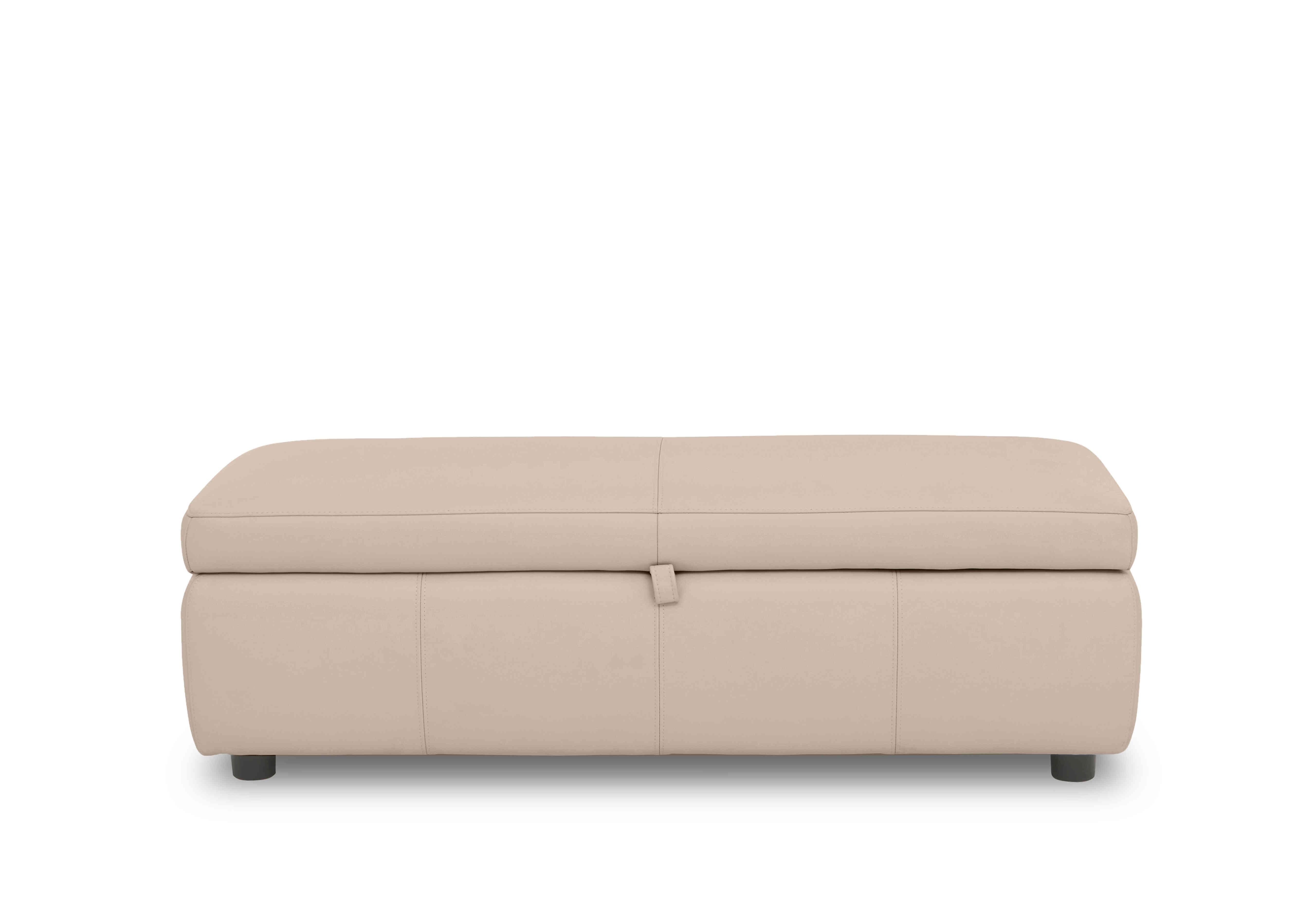 Stark 150cm Leather Blanket Box in Nc-039c Pebble on Furniture Village