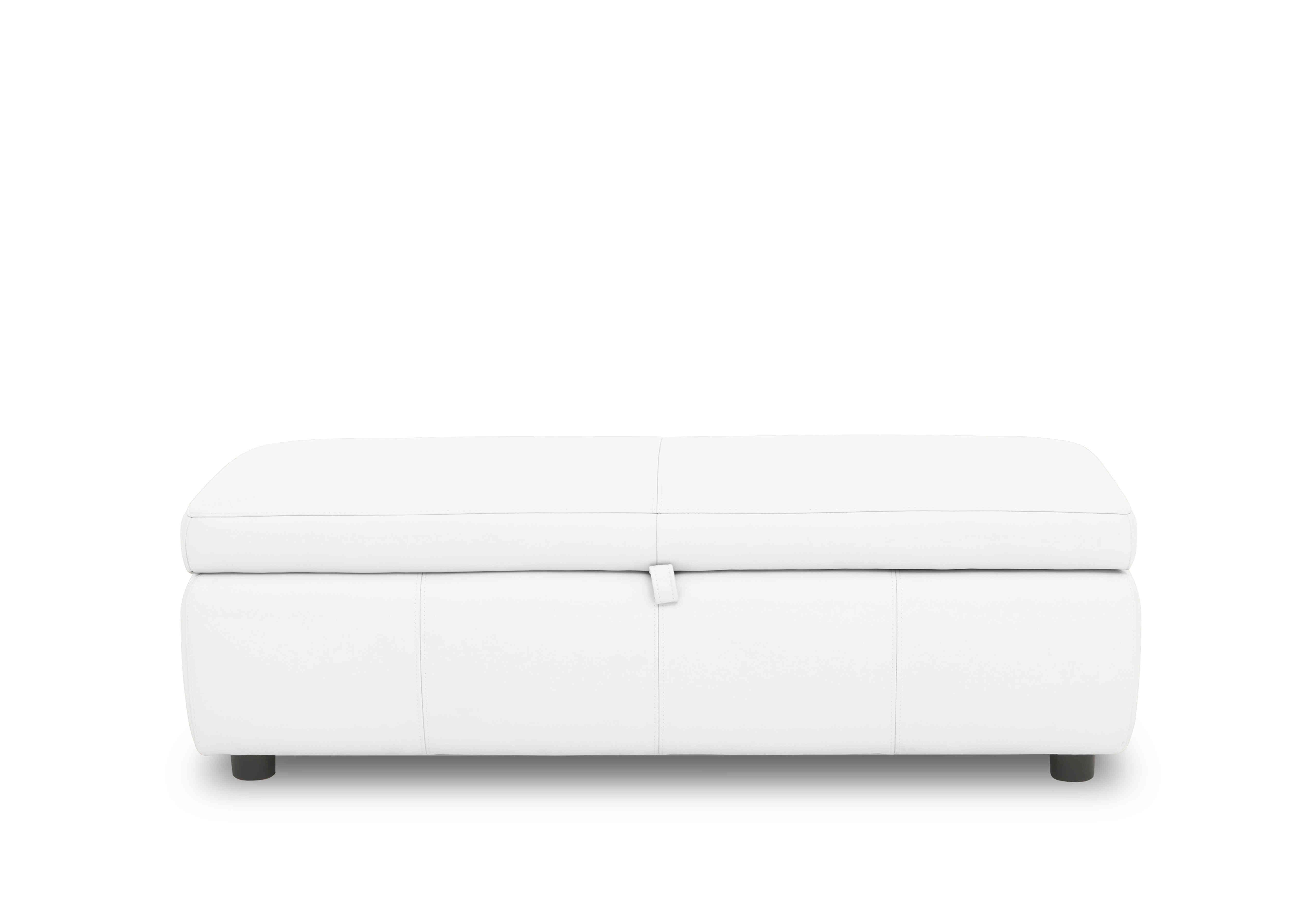Stark 150cm Leather Blanket Box in Nc-744d Star White on Furniture Village