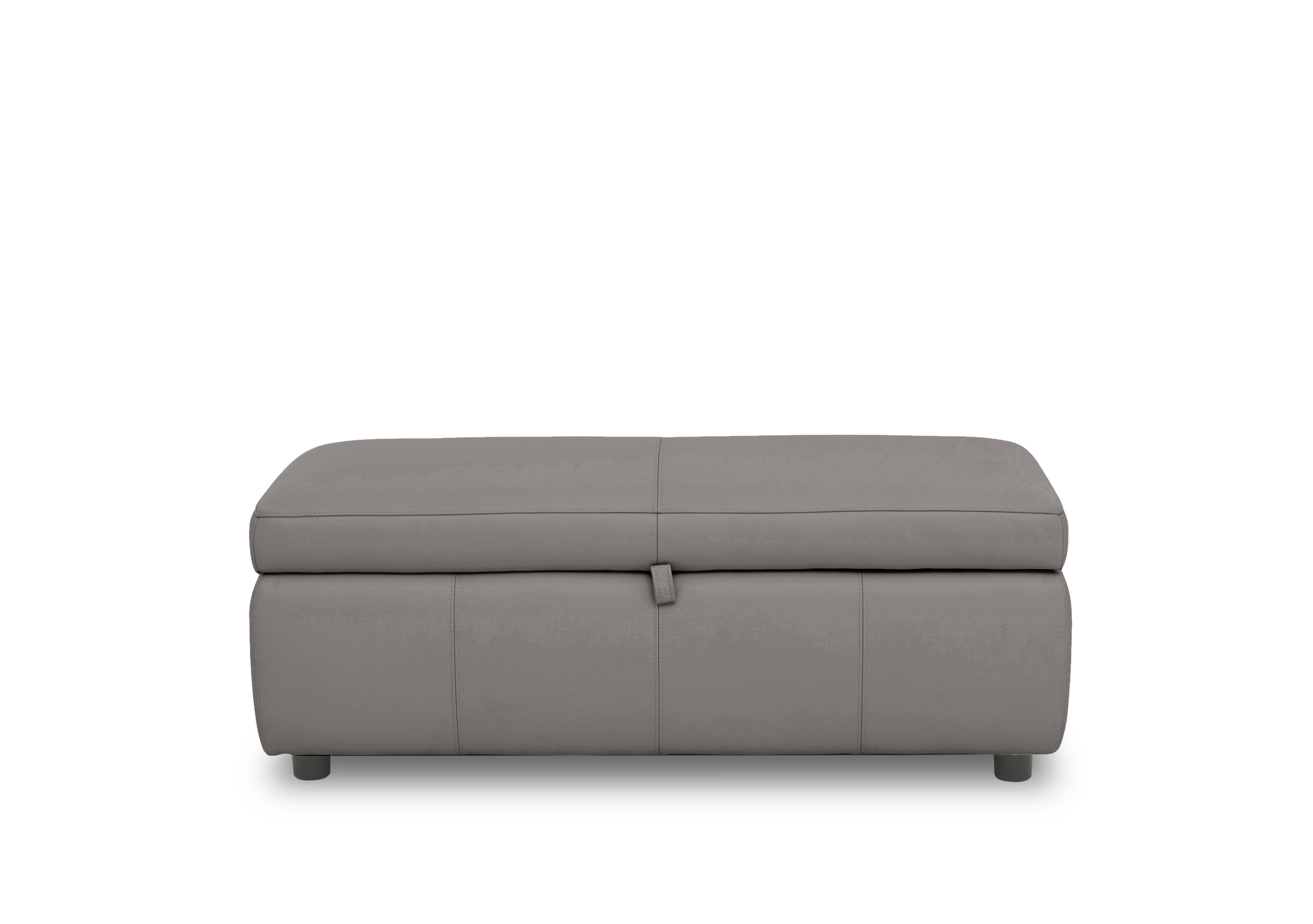 Stark 120cm Leather Blanket Box in Bv-042e Elephant on Furniture Village