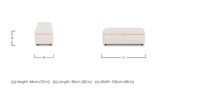 Tyrell 120cm Leather Blanket Box in  on Furniture Village