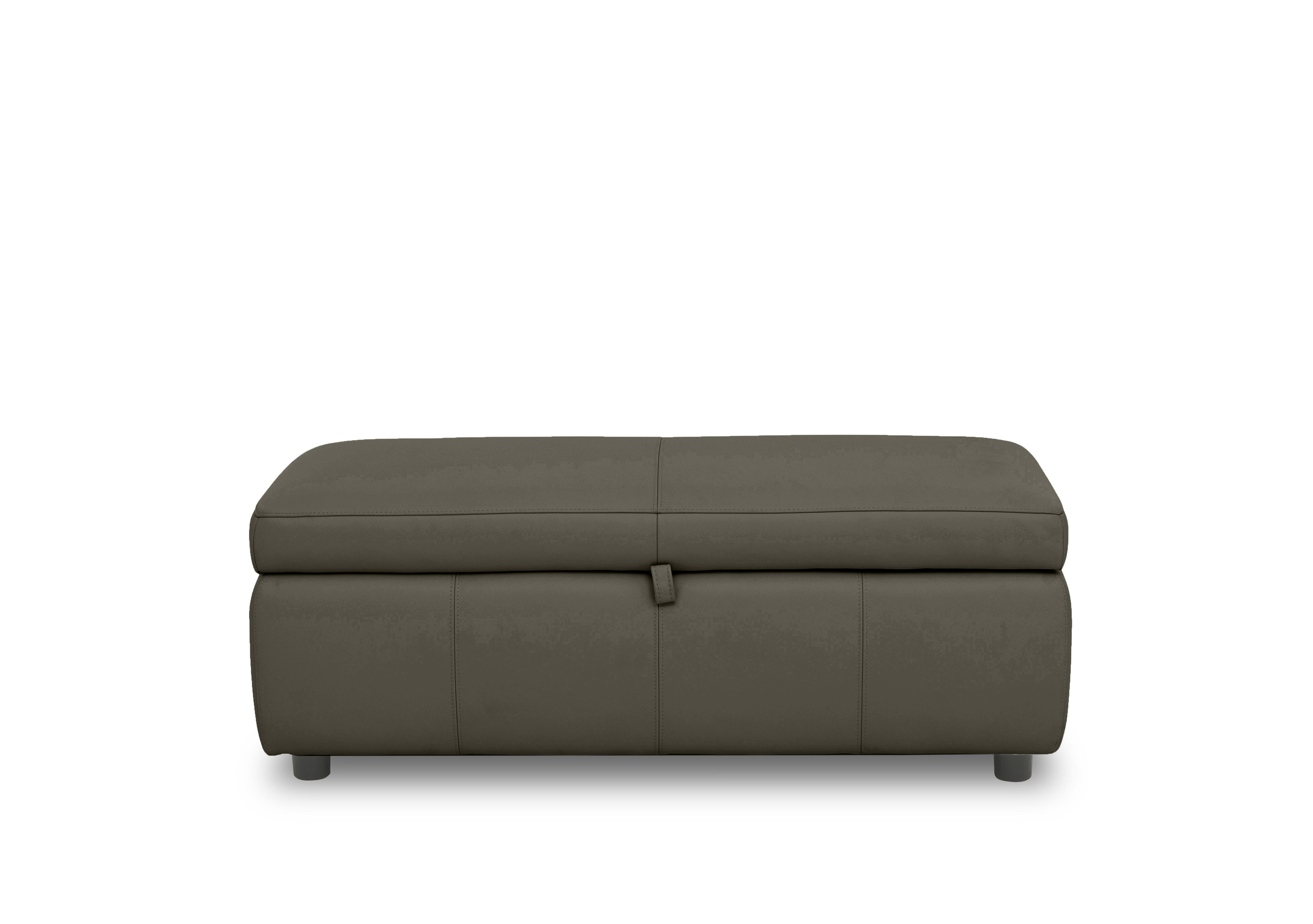 Tyrell 120cm Leather Blanket Box in Nw-548e Olive on Furniture Village