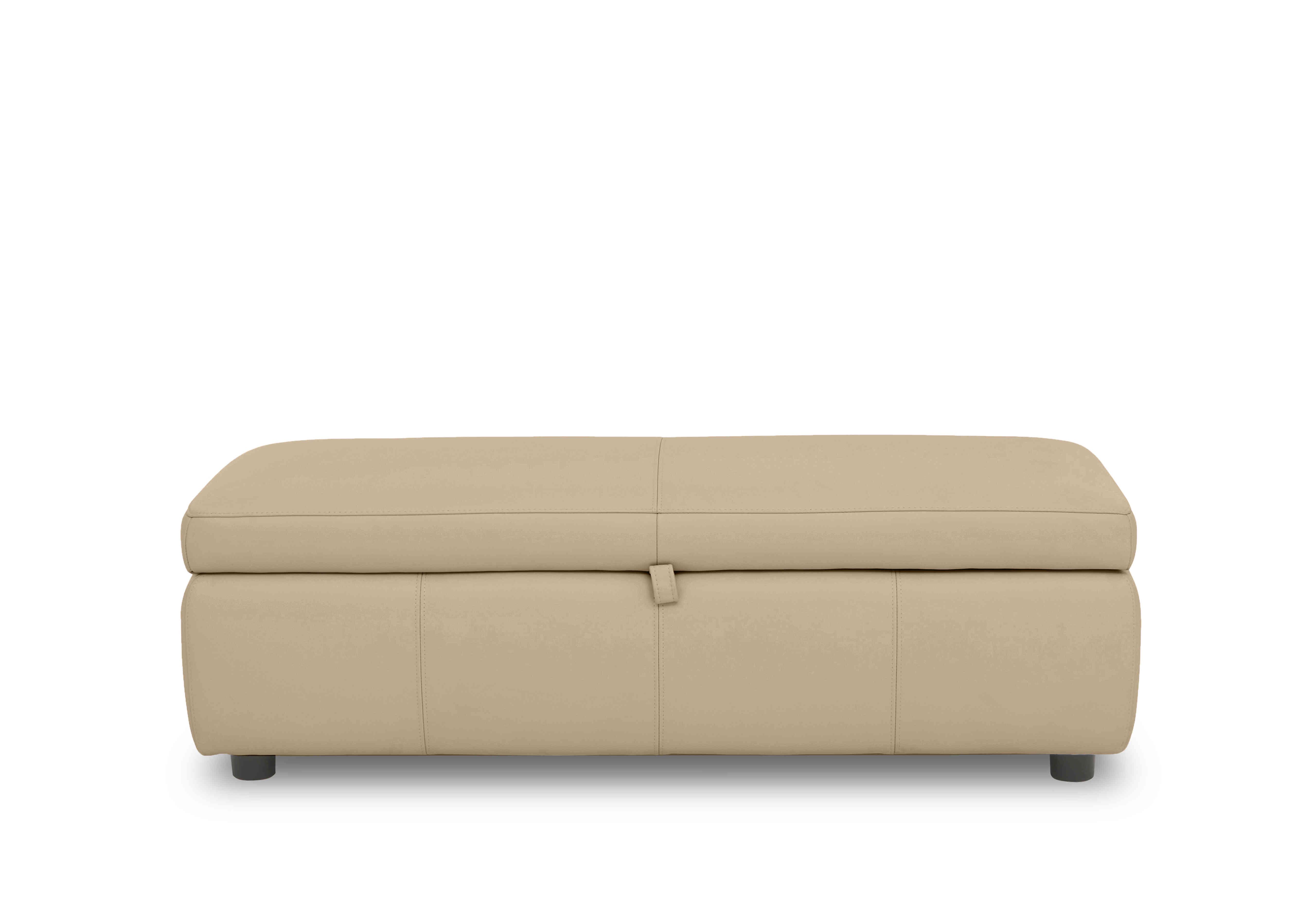 Tyrell 150cm Leather Blanket Box in Nw-8475 Nude on Furniture Village