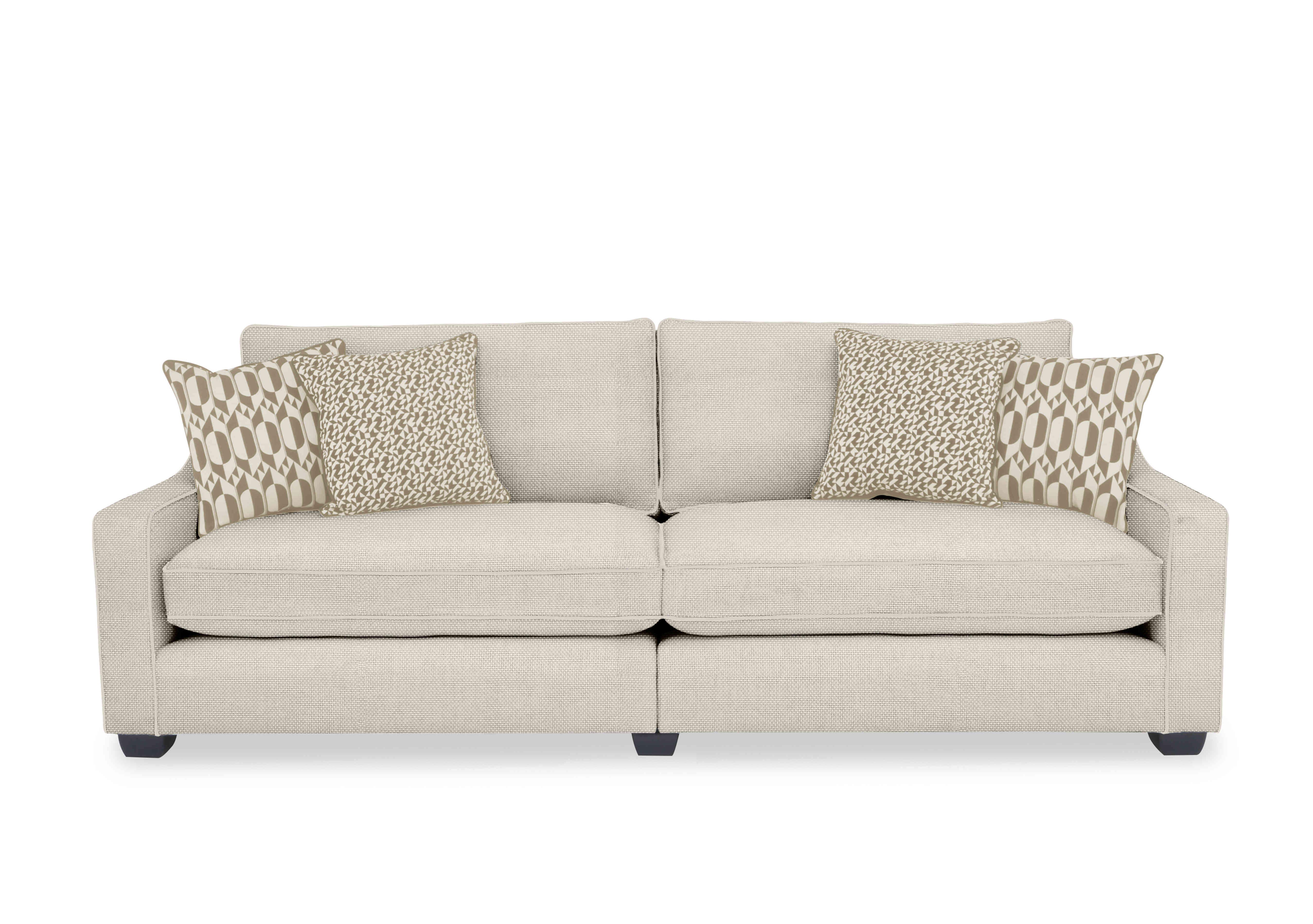 Celine 4 Seater Split Frame Sofa in Dice Natural Eb Sp on Furniture Village