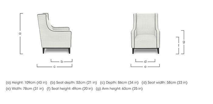 Celine Accent Chair in  on Furniture Village